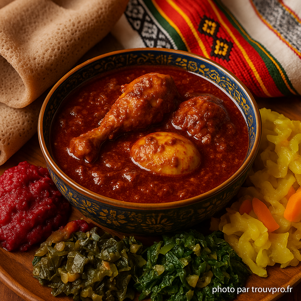 Cuisine Éthiopienne Doro Wat : le ragoût épicé emblématique de l’Éthiopie