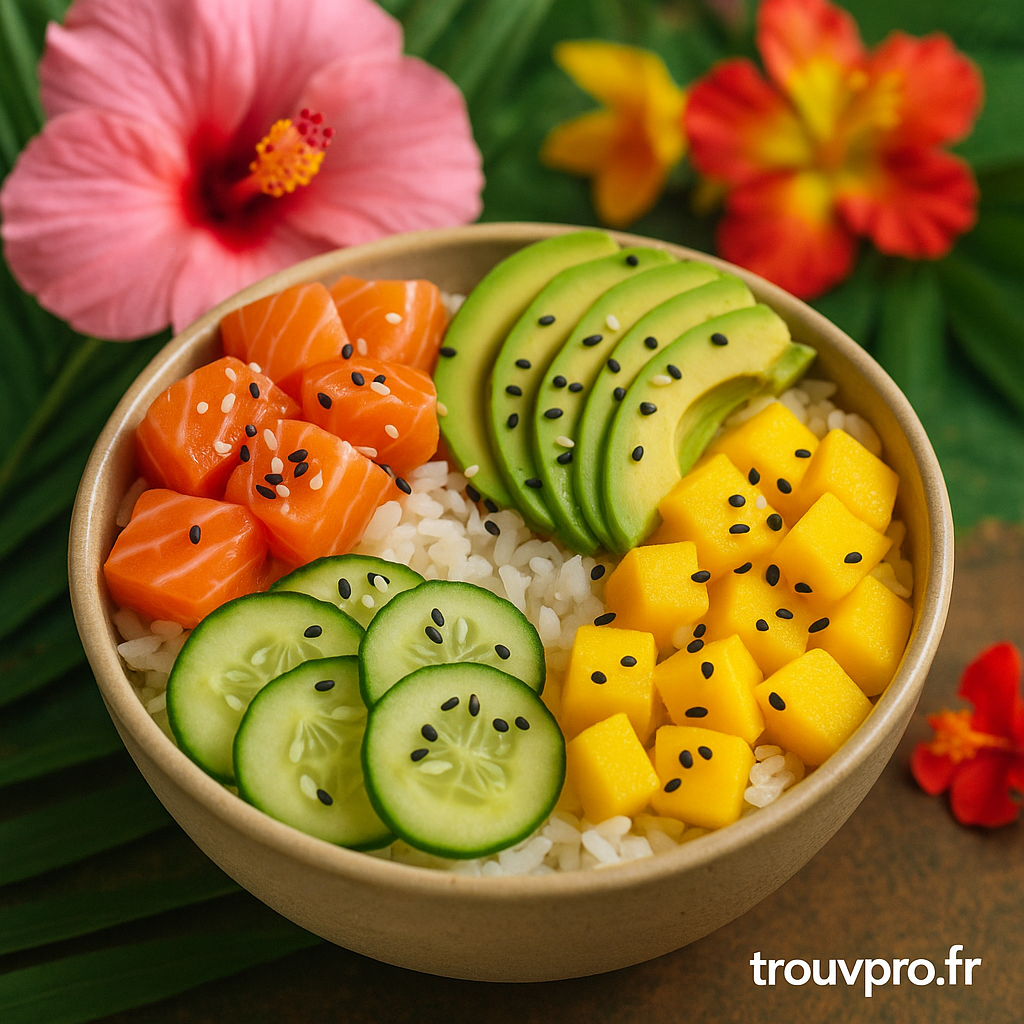 Cuisine Hawaïenne Poke Bowl : fraîcheur et équilibre d’Hawaï