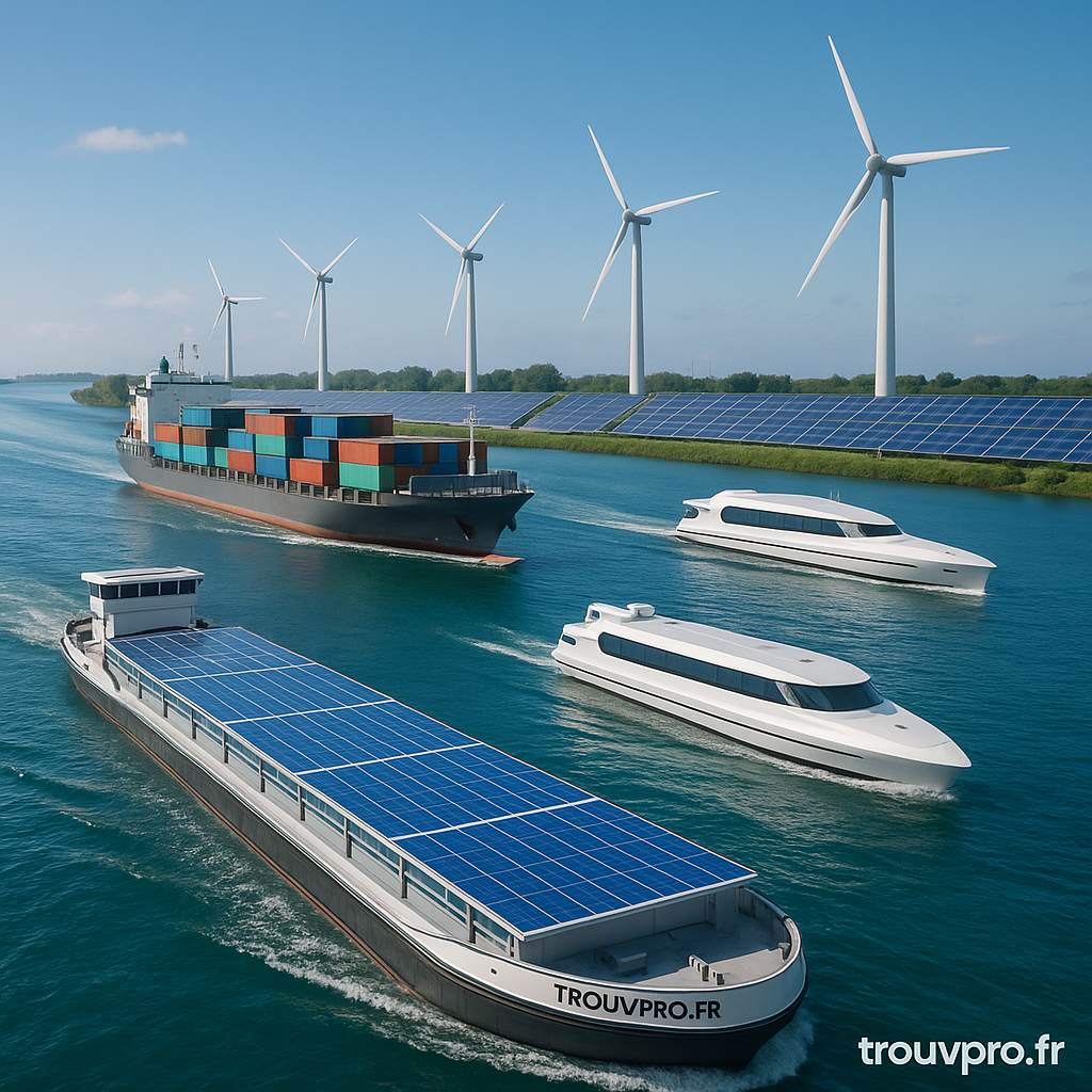 L’avenir du transport maritime et fluvial en France : vers une logistique bleue durable