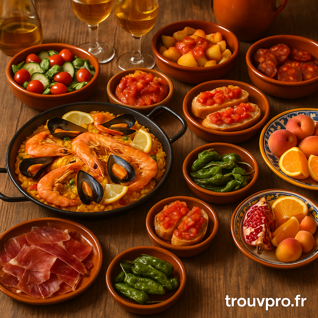 Cuisine espagnole : recettes faciles et colorées