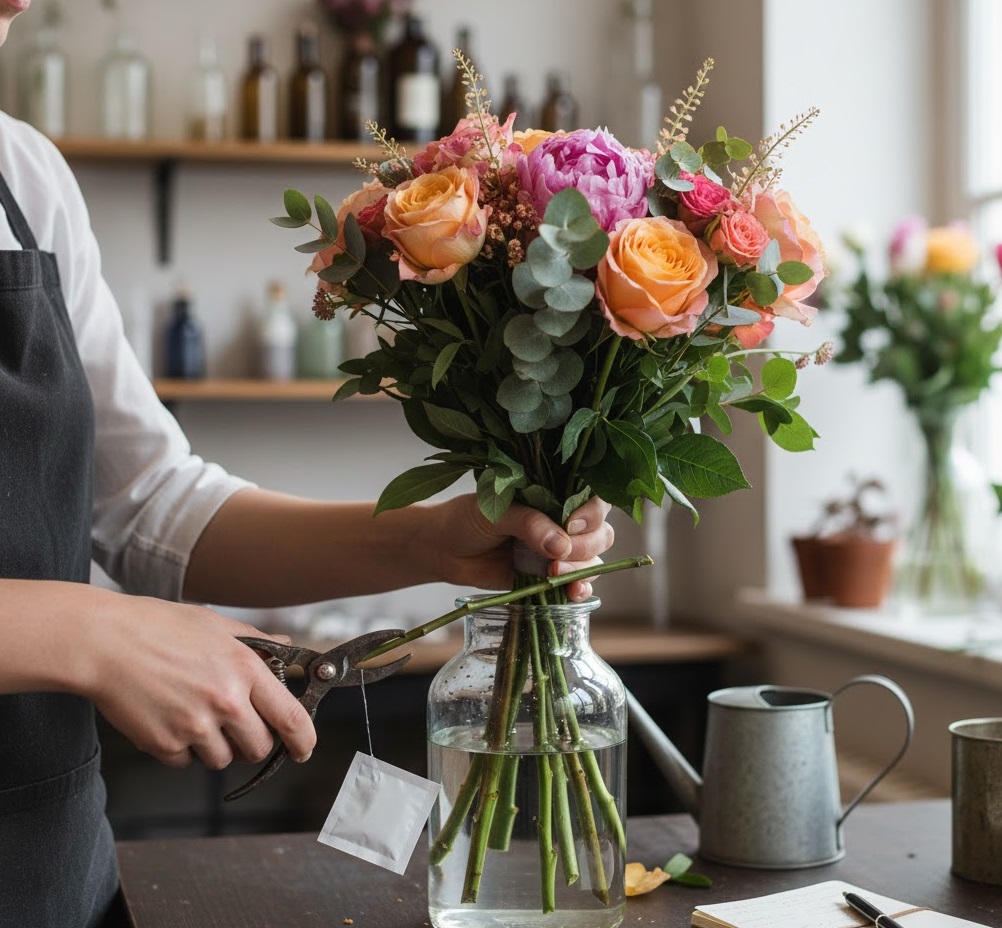Prolonger la Vie de Vos Bouquets : L'Astuce de Fleuriste