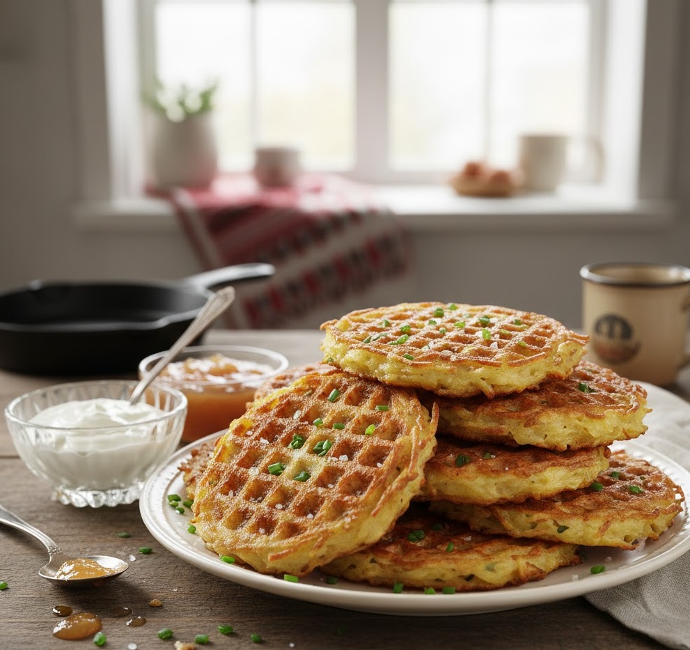 Gaufres de Pommes de Terre (Latkes, Europe de l'Est)