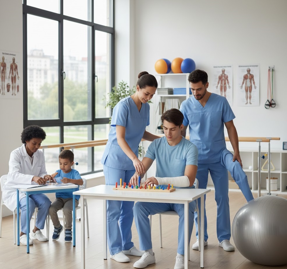 Infirmiers, kinésithérapeutes et orthophonistes : soins et rééducation personnalisés