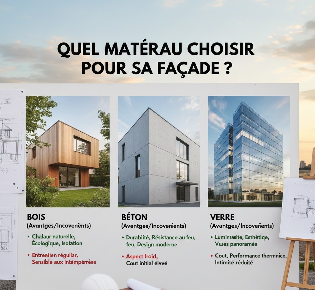Quel Matériau Choisir pour sa Façade (Avantages/Inconvénients)