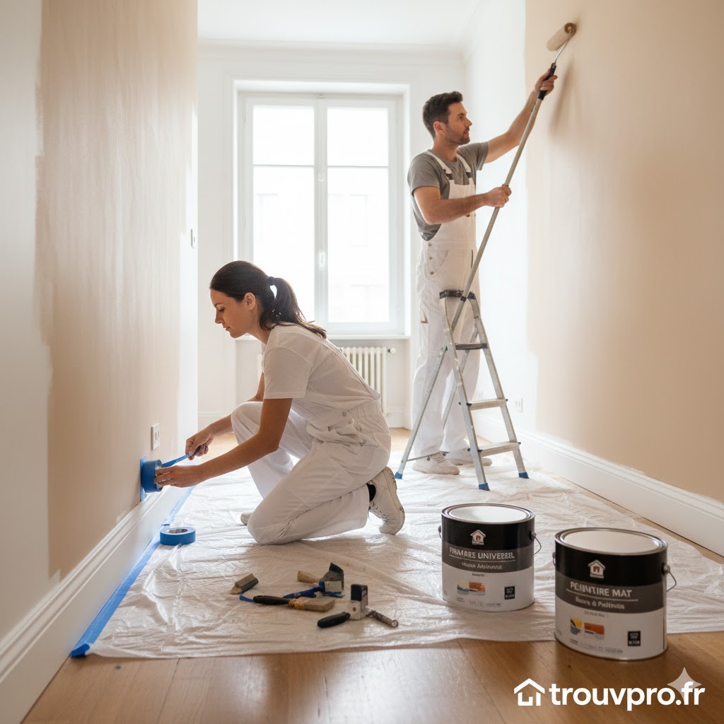 Peinture et finitions : la touche finale du chantier