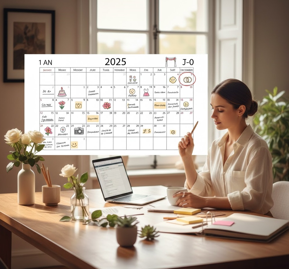 Le Planning Anti-Stress du Wedding Planner (1 An J-0)