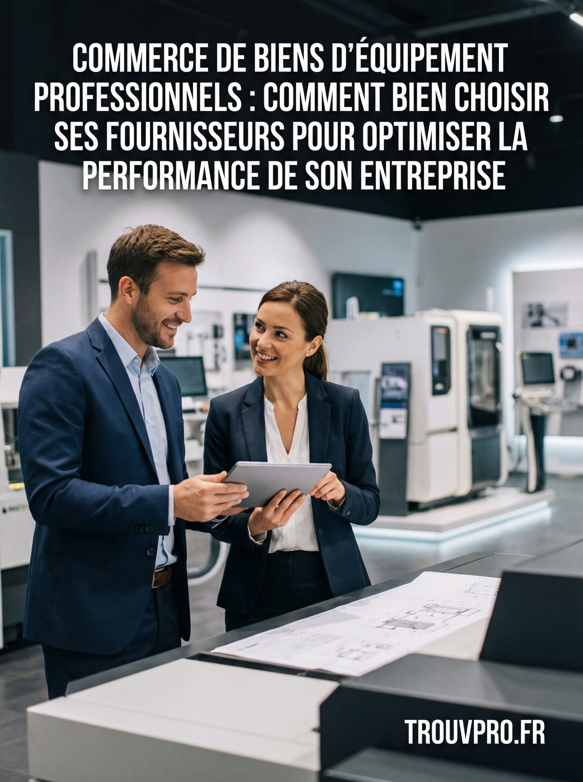 Commerce de biens d’équipement professionnels : comment bien choisir ses fournisseurs pour optimiser la performance de son entreprise