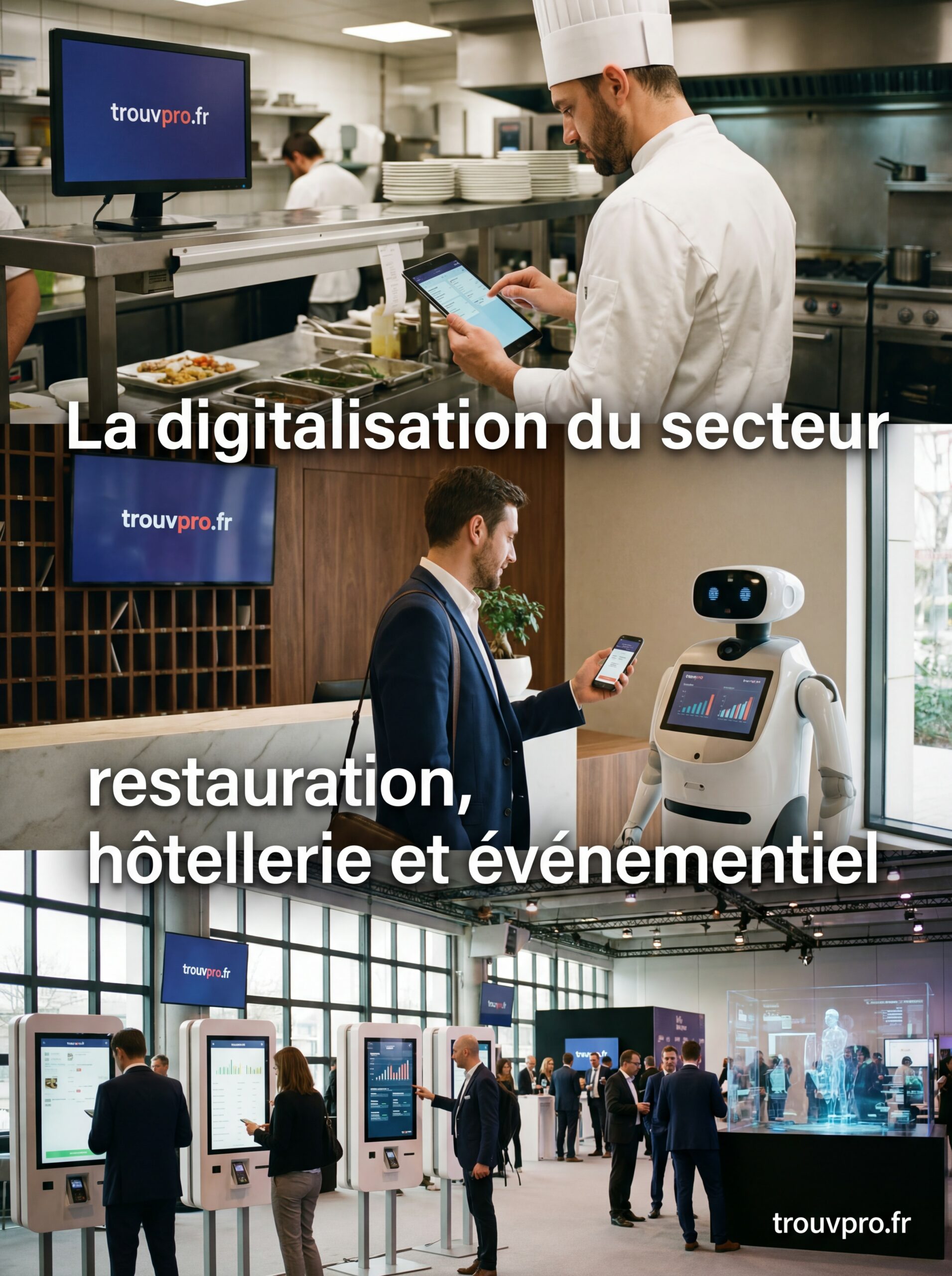 La digitalisation du secteur restauration, hôtellerie et événementiel