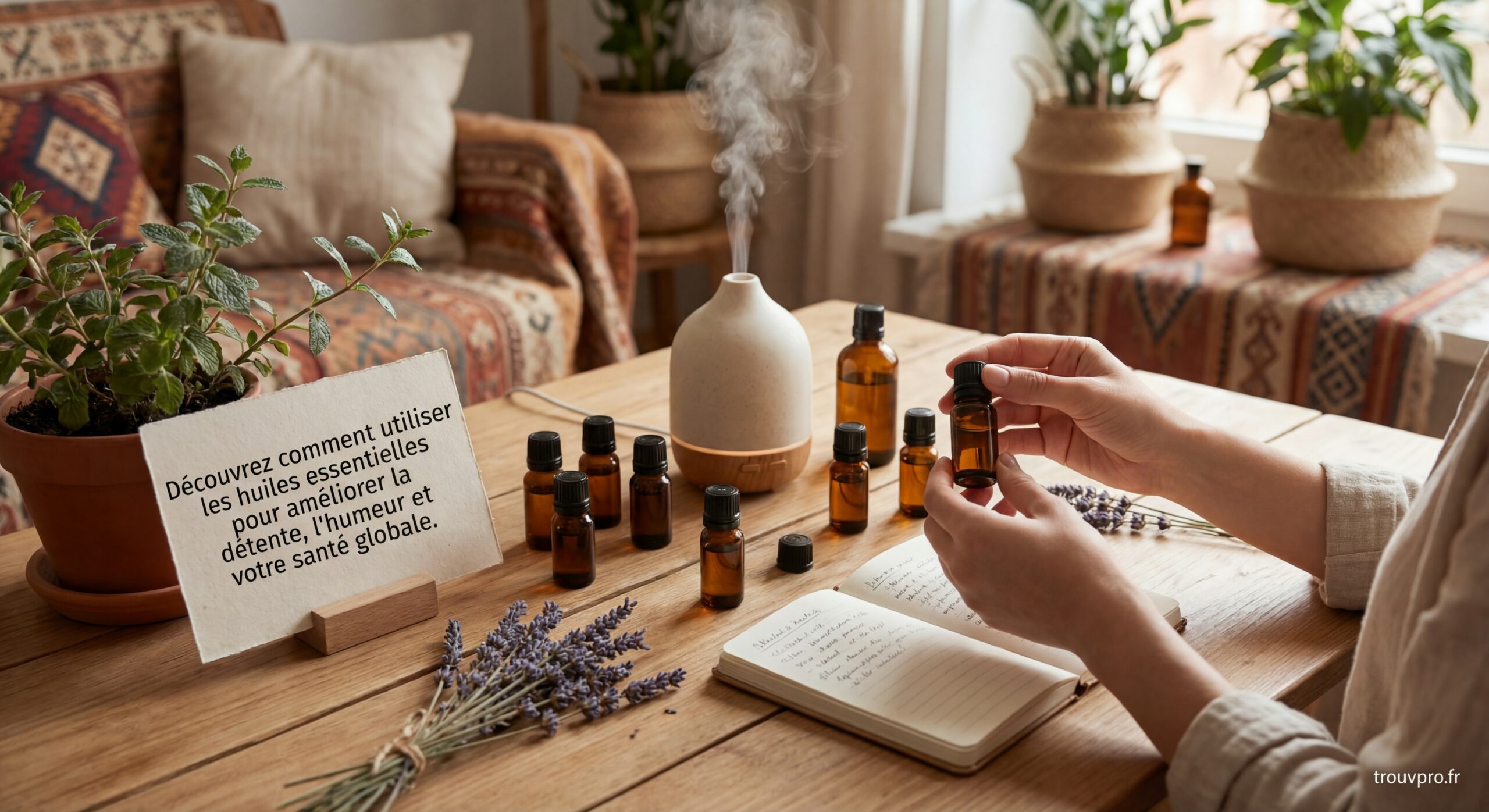 Aromathérapie et huiles essentielles