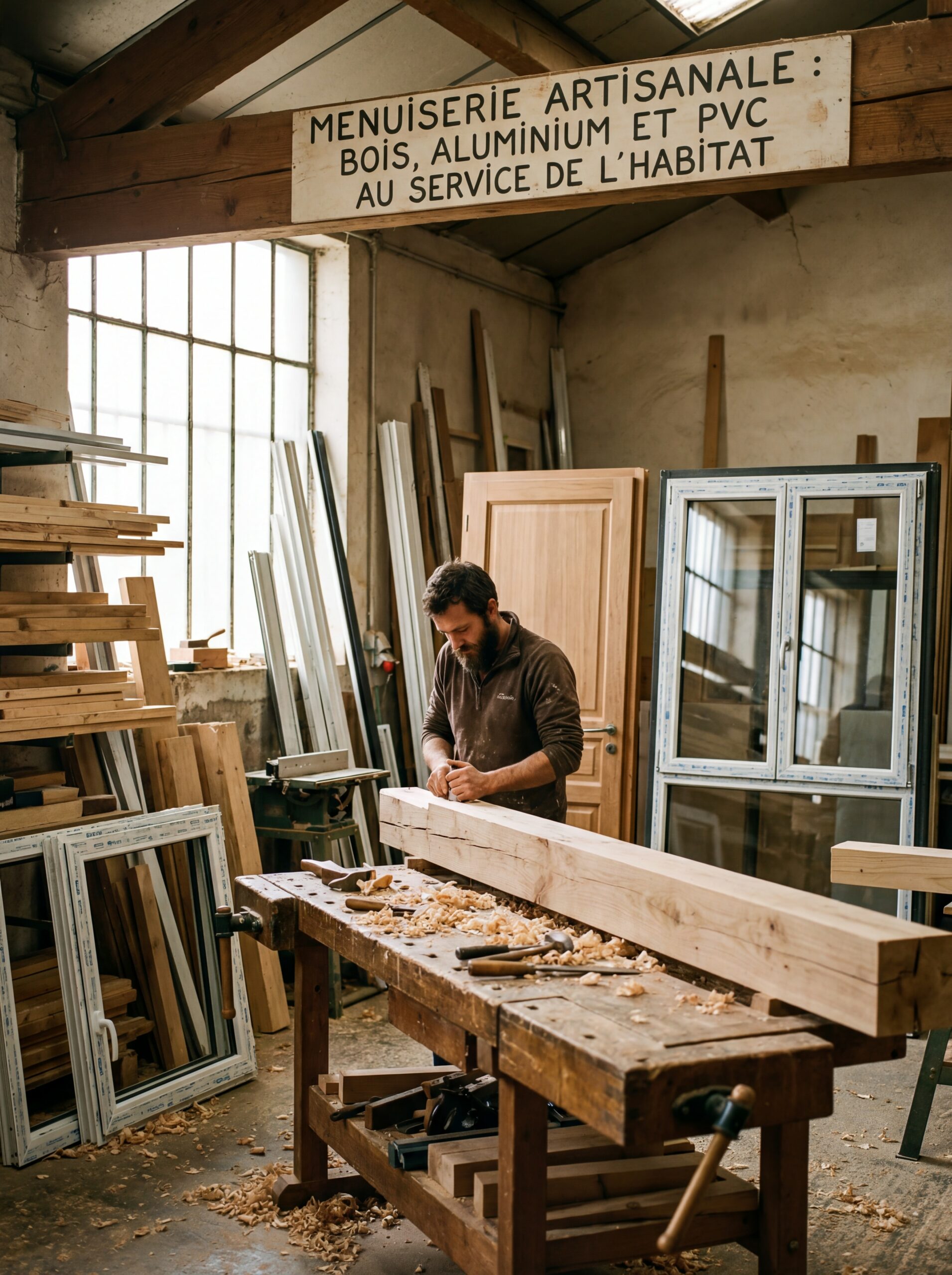 Menuiserie artisanale : bois, aluminium et PVC au service de l’habitat