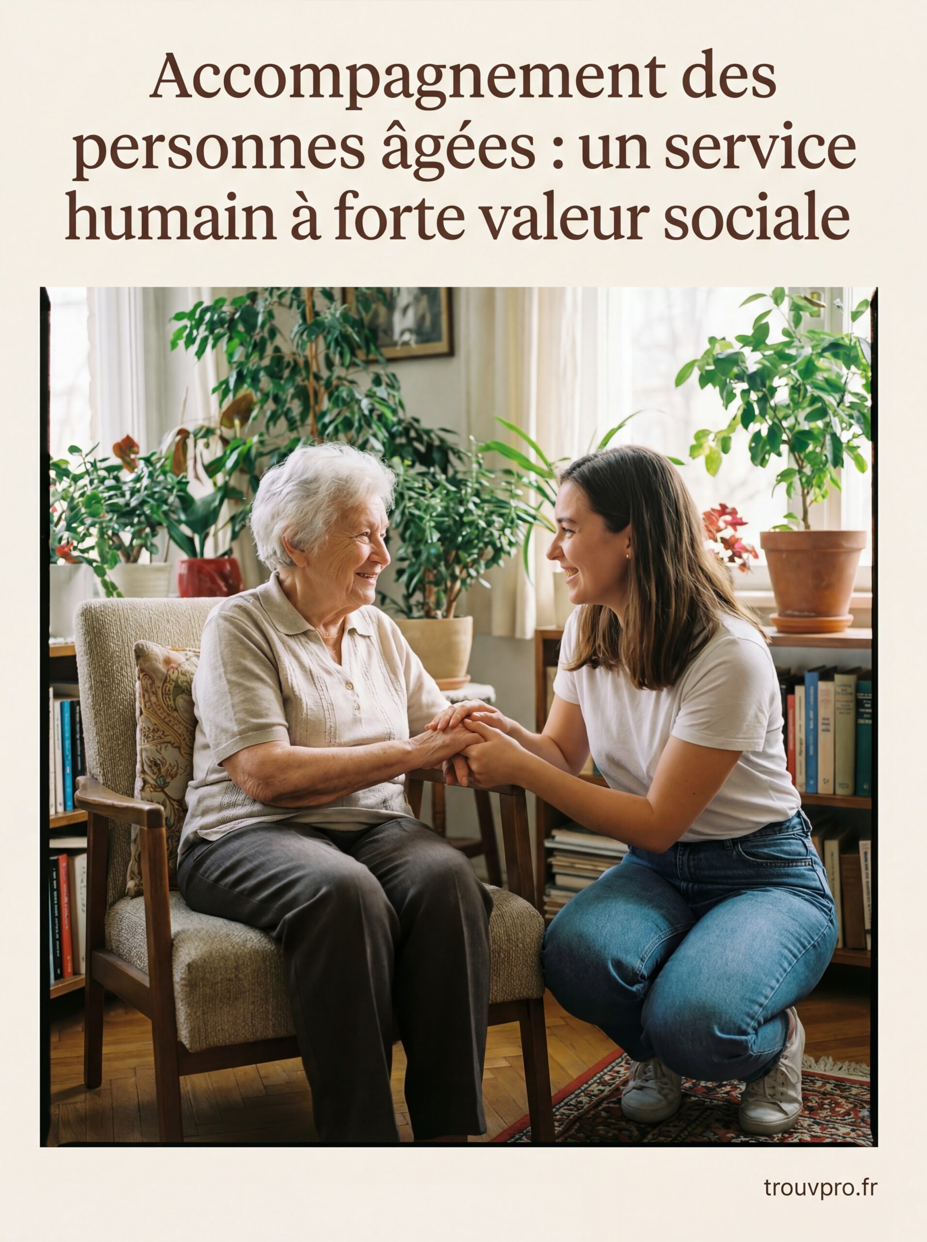 Accompagnement des personnes âgées : un service humain à forte valeur sociale