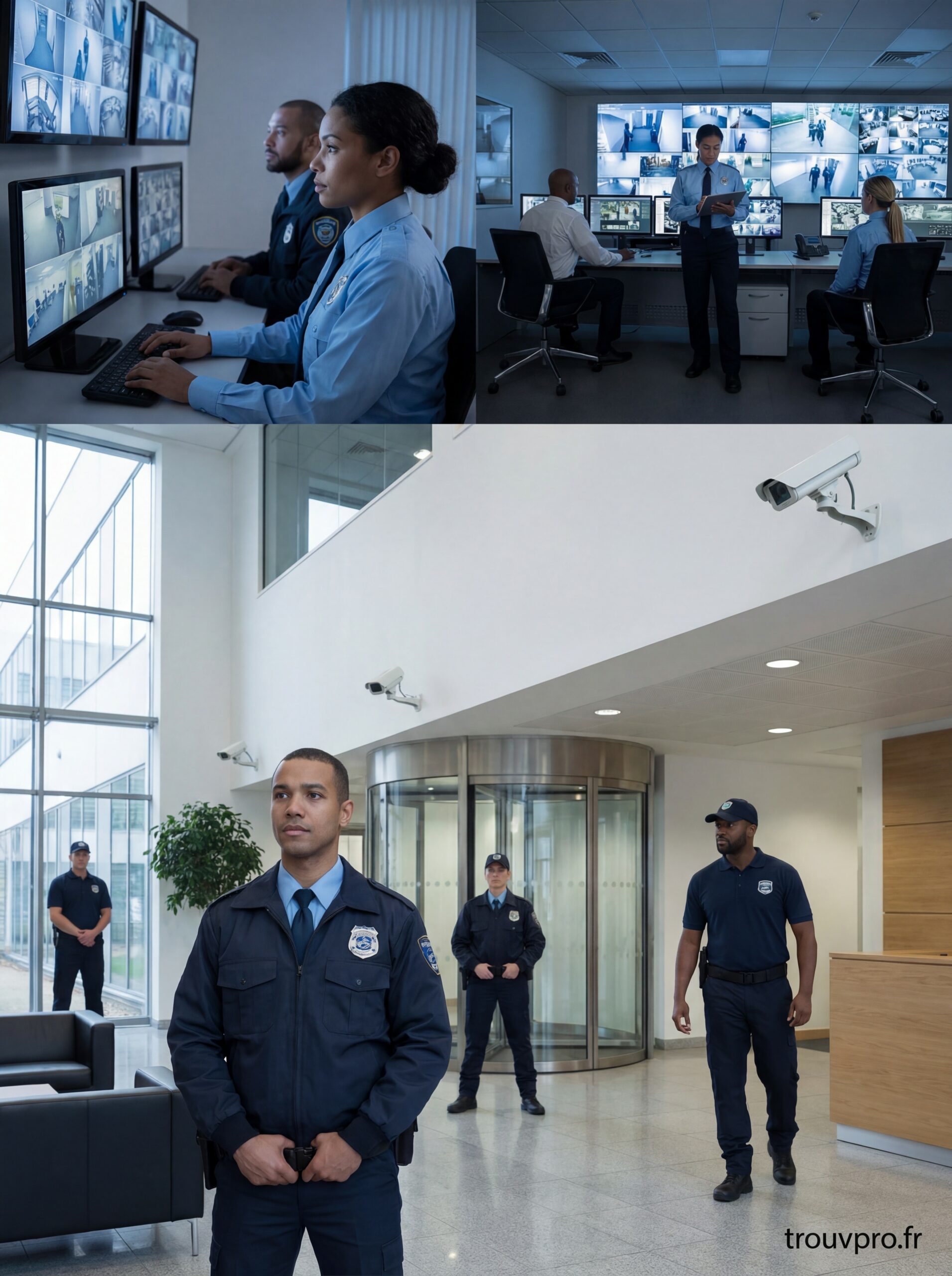 Services de sécurité et de surveillance en milieu professionnel
