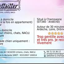 Manon Petsitter à Champagne 