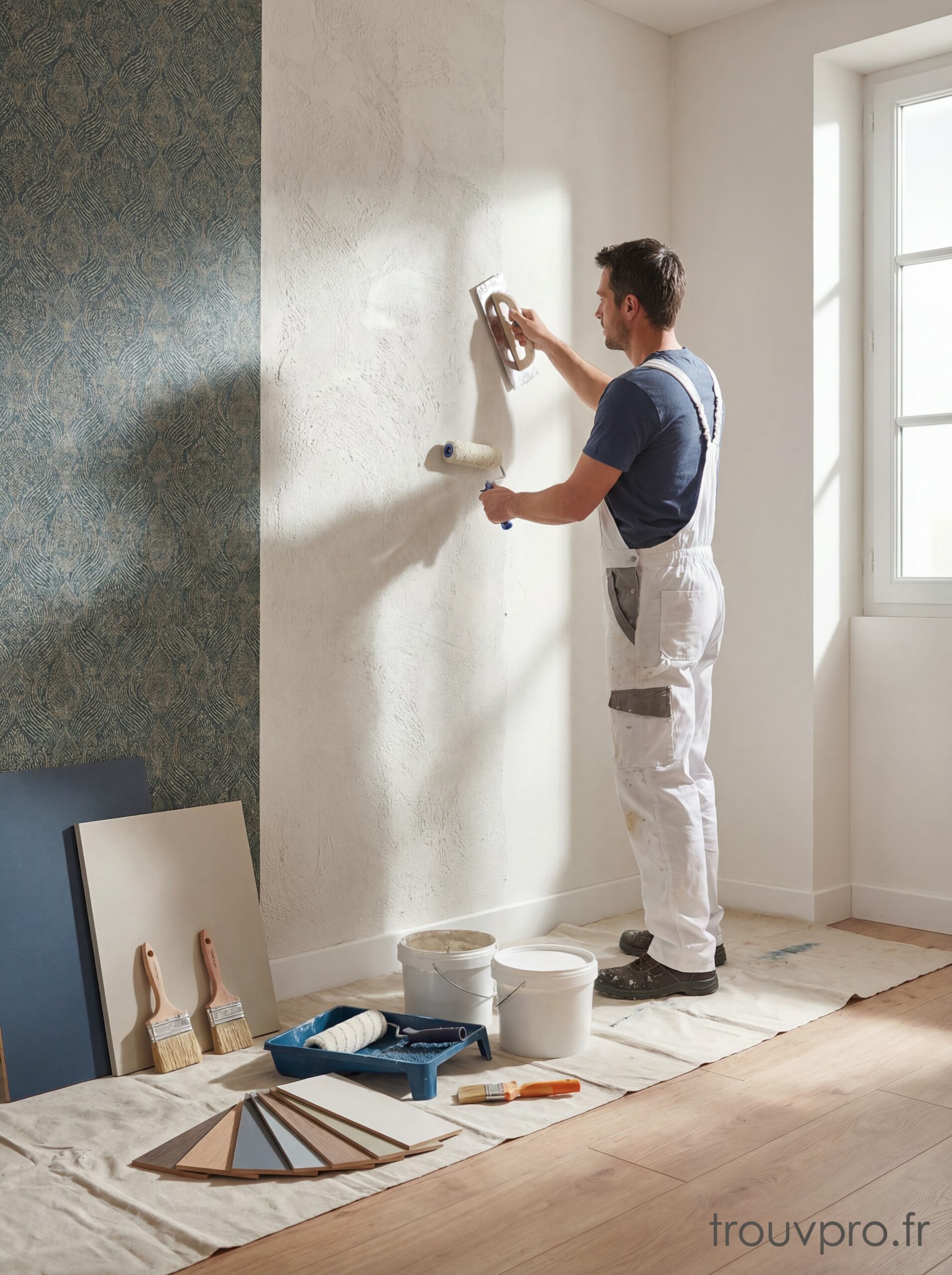 Peinture et revêtements muraux : techniques, choix et finitions