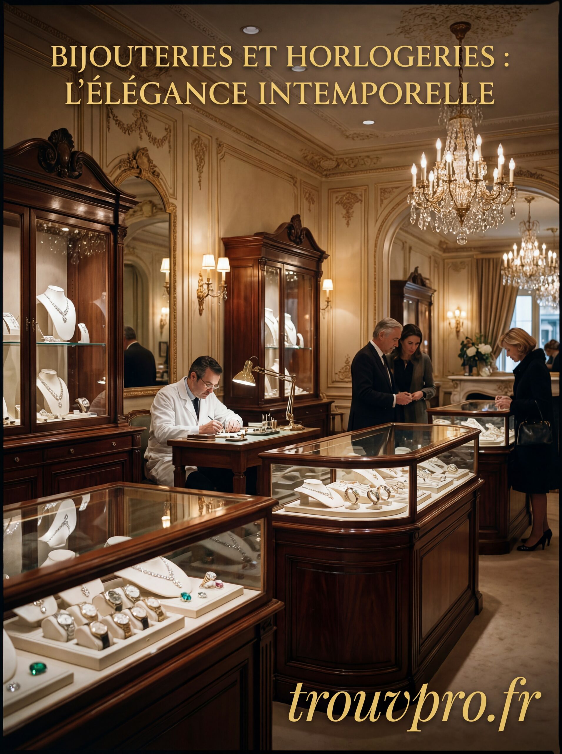 Bijouteries et horlogeries : l’élégance intemporelle