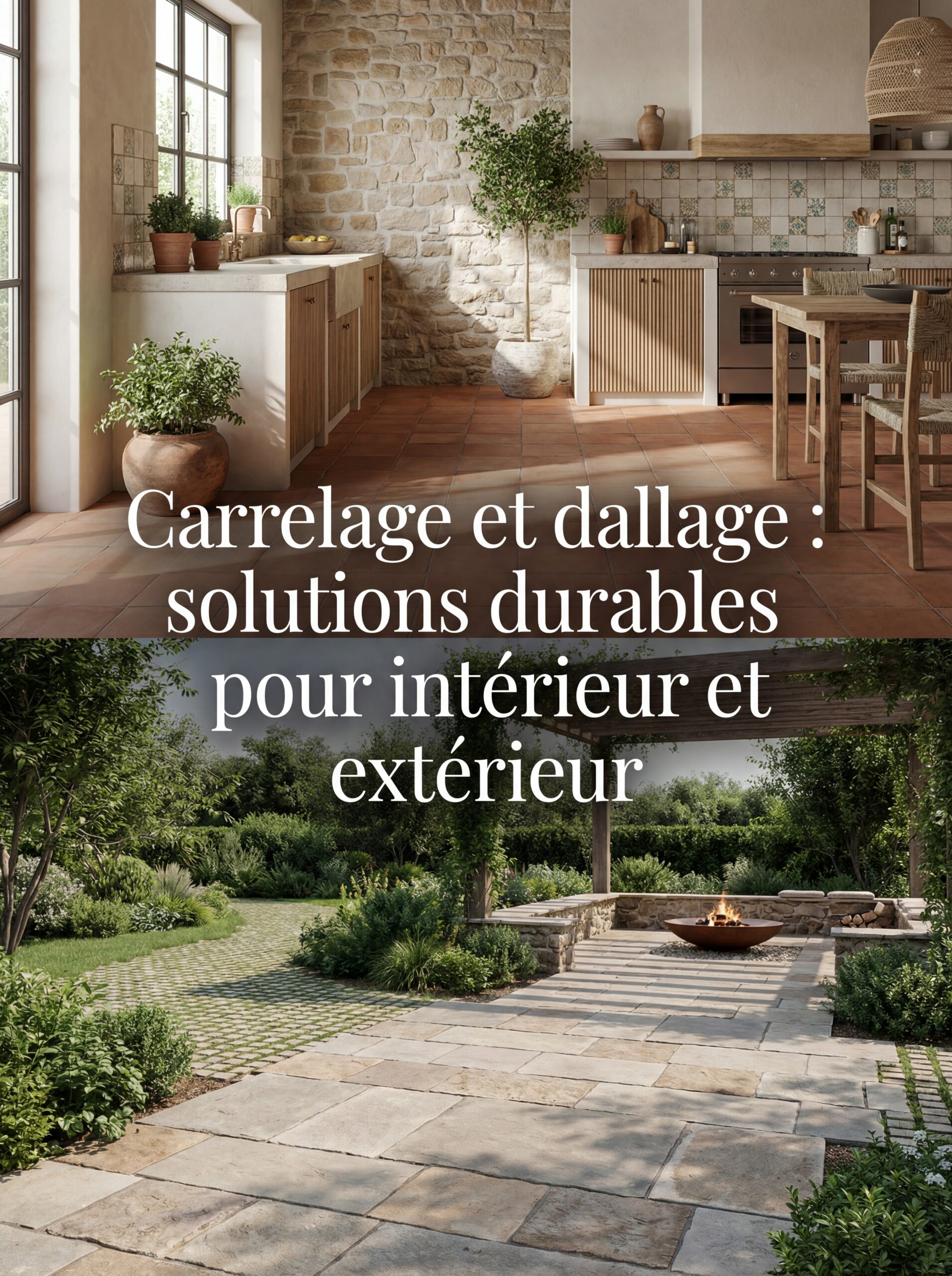 Carrelage et dallage : solutions durables pour intérieur et extérieur