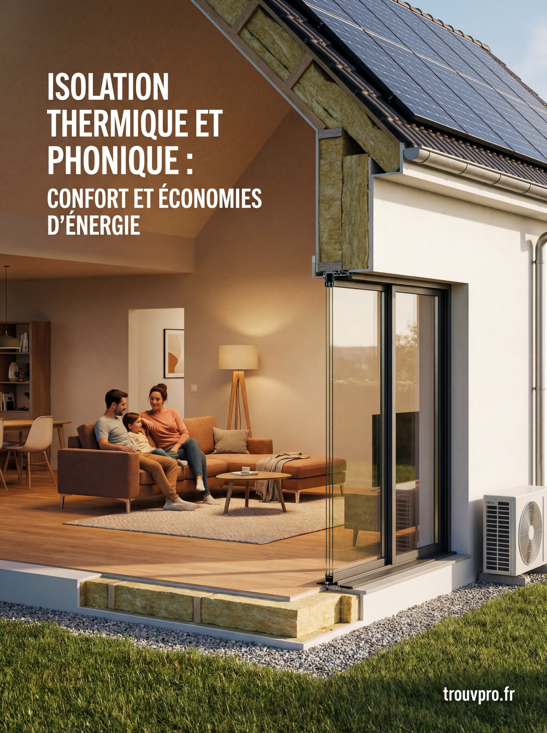 Isolation thermique et phonique : confort et économies d’énergie