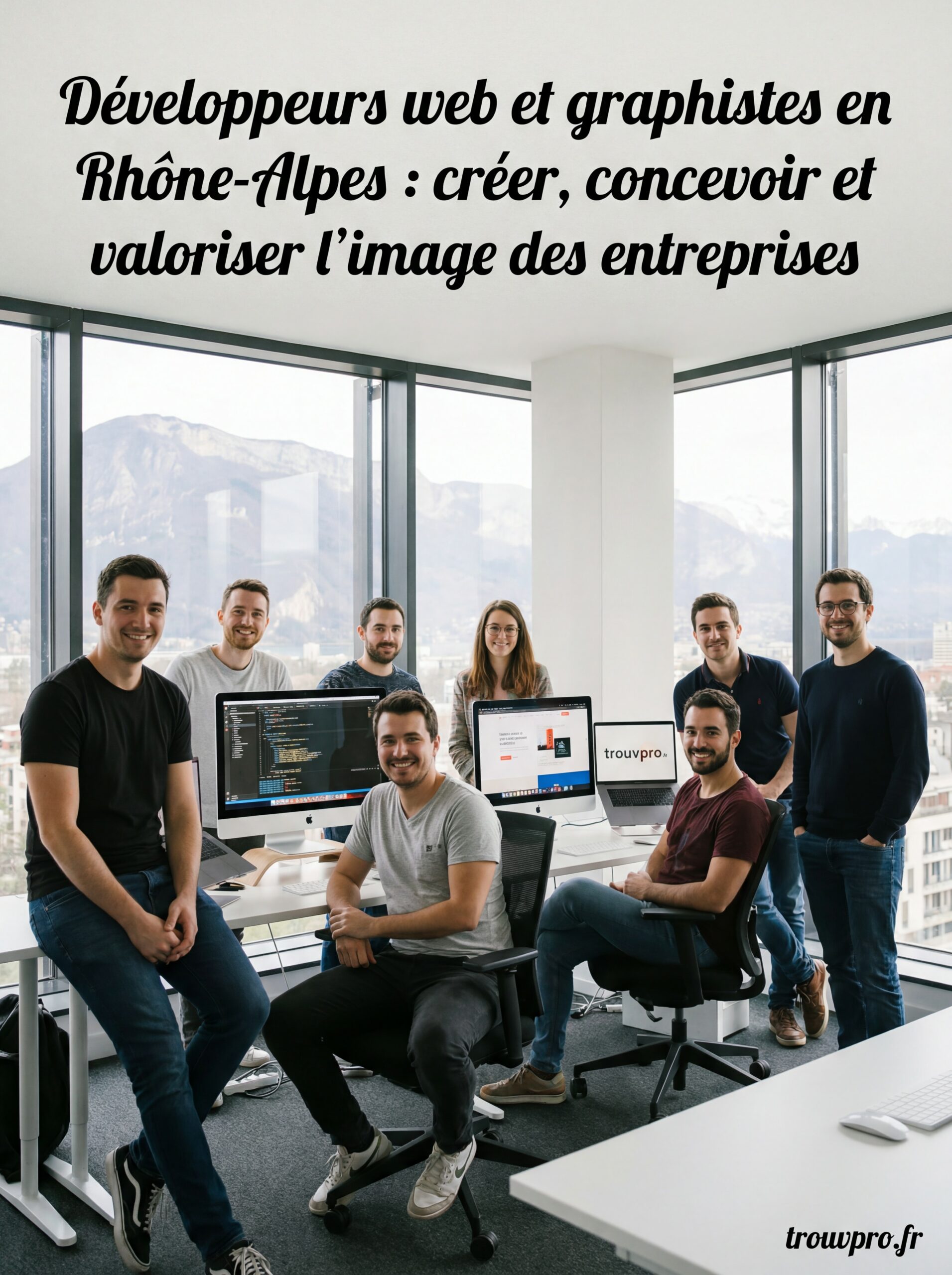 Développeurs web et graphistes en Rhône-Alpes : créer, concevoir et valoriser l’image des entreprises