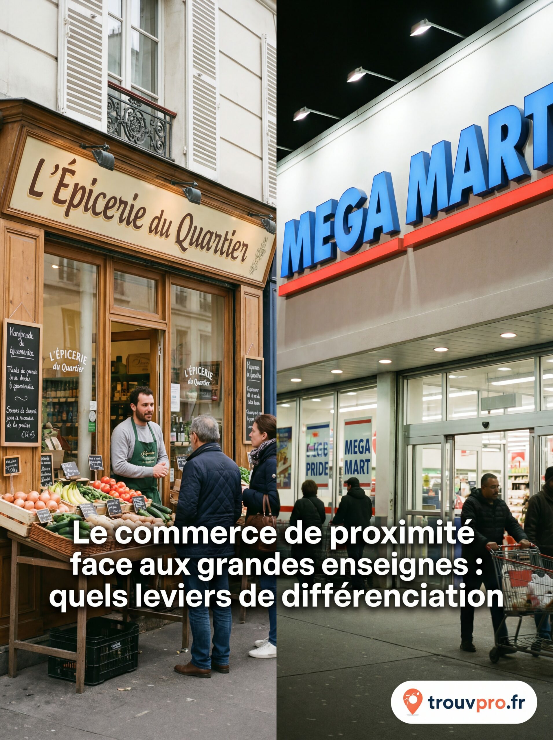 Le commerce de proximité face aux grandes enseignes : quels leviers de différenciation