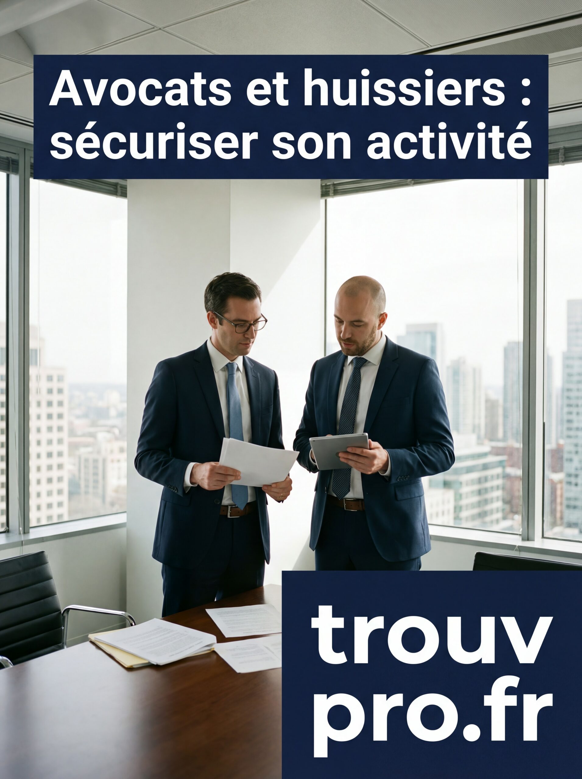 Avocats et huissiers : sécuriser son activité