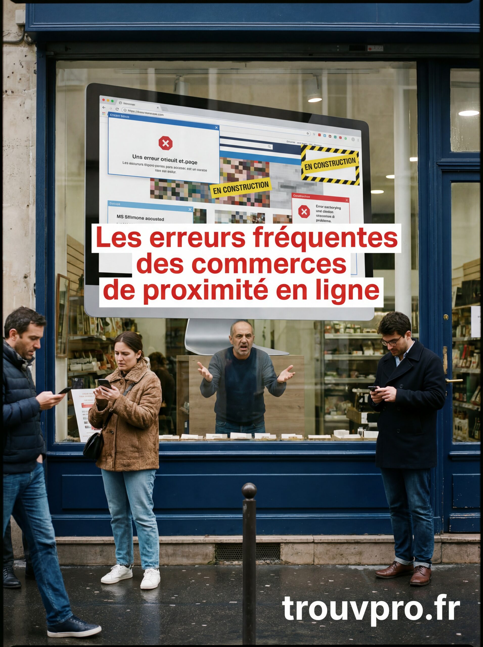 Les erreurs fréquentes des commerces de proximité en ligne