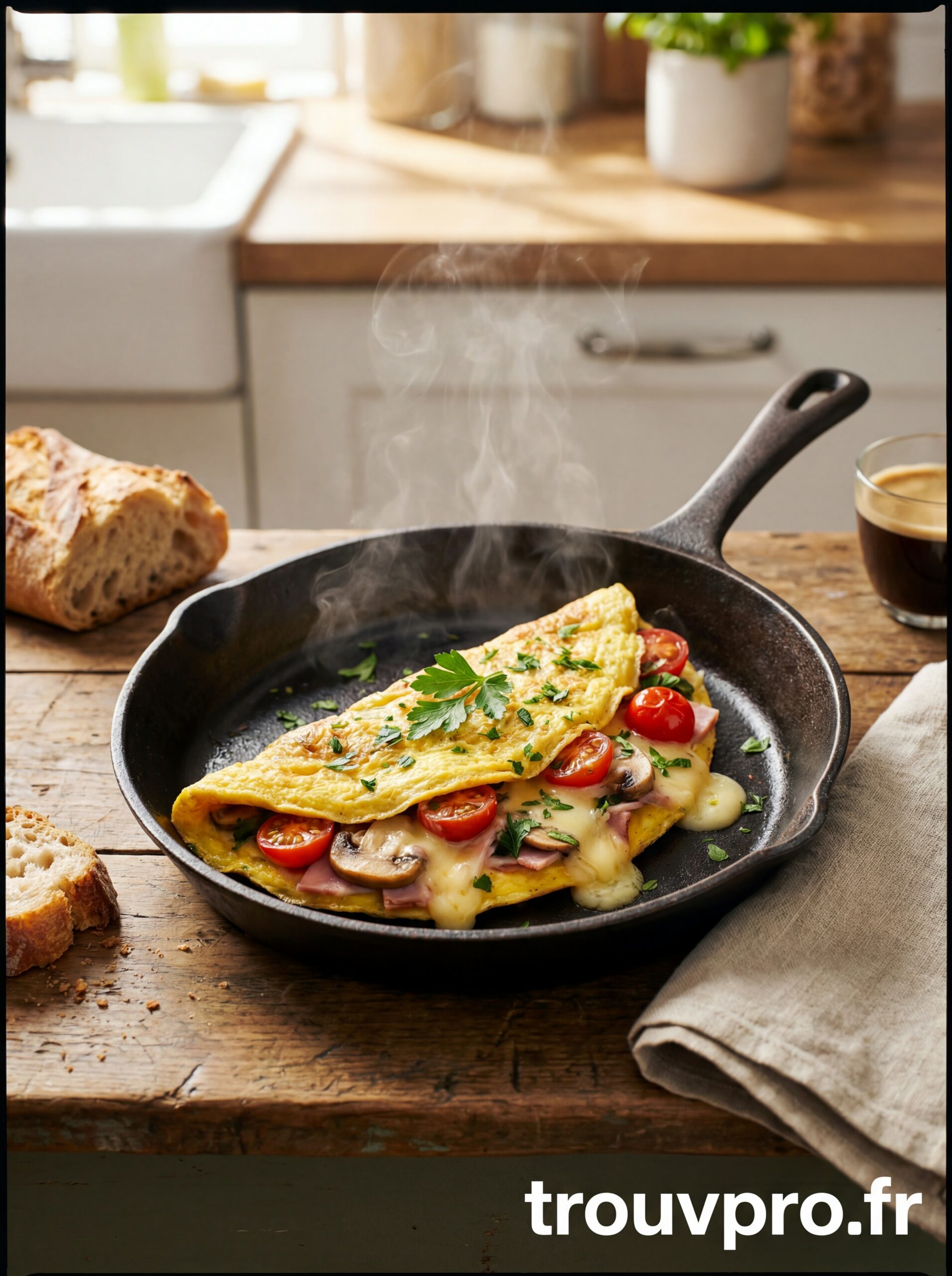 Omelette gourmande : rapide, simple et délicieuse