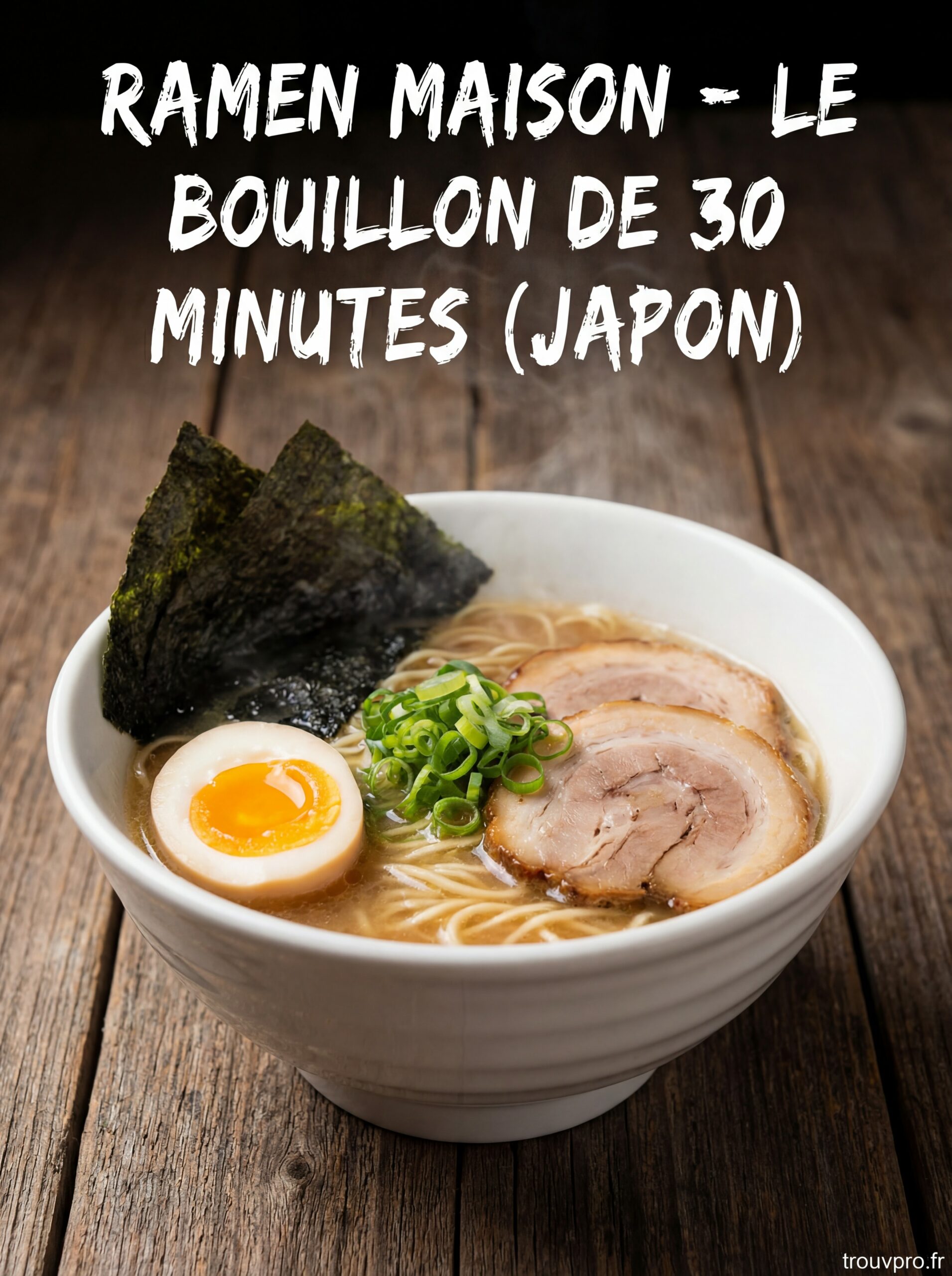 Ramen Maison – Le Bouillon de 30 Minutes
