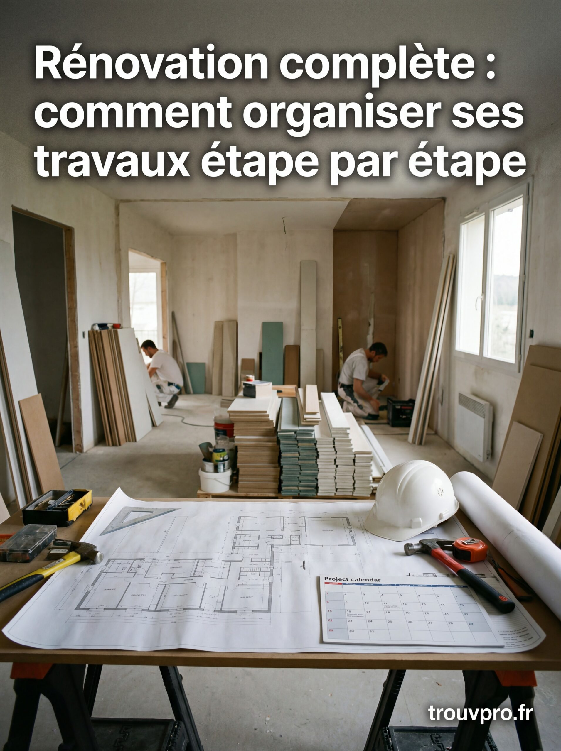 Rénovation complète : comment organiser ses travaux étape par étape