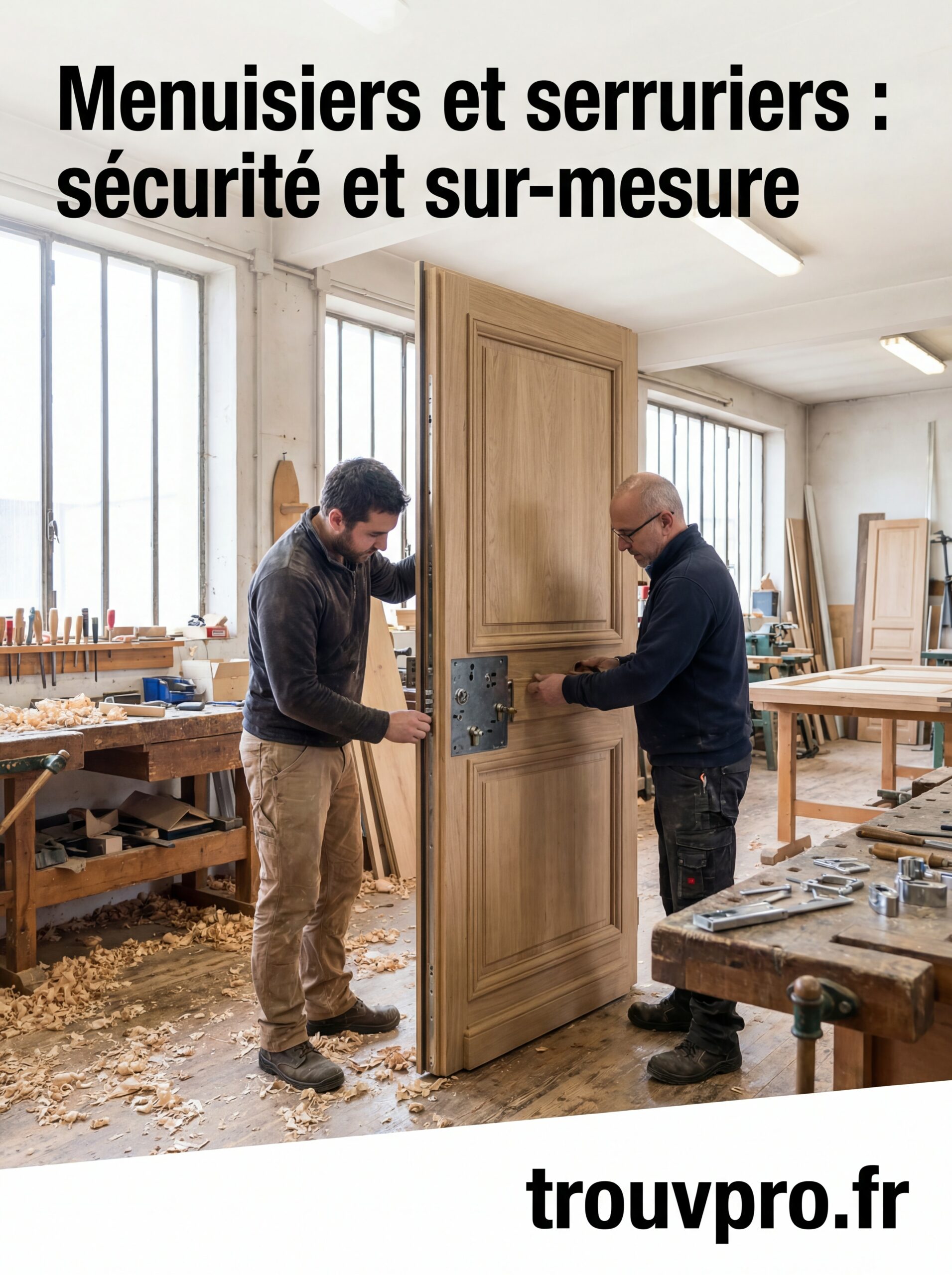 Menuisiers et serruriers : sécurité et sur-mesure
