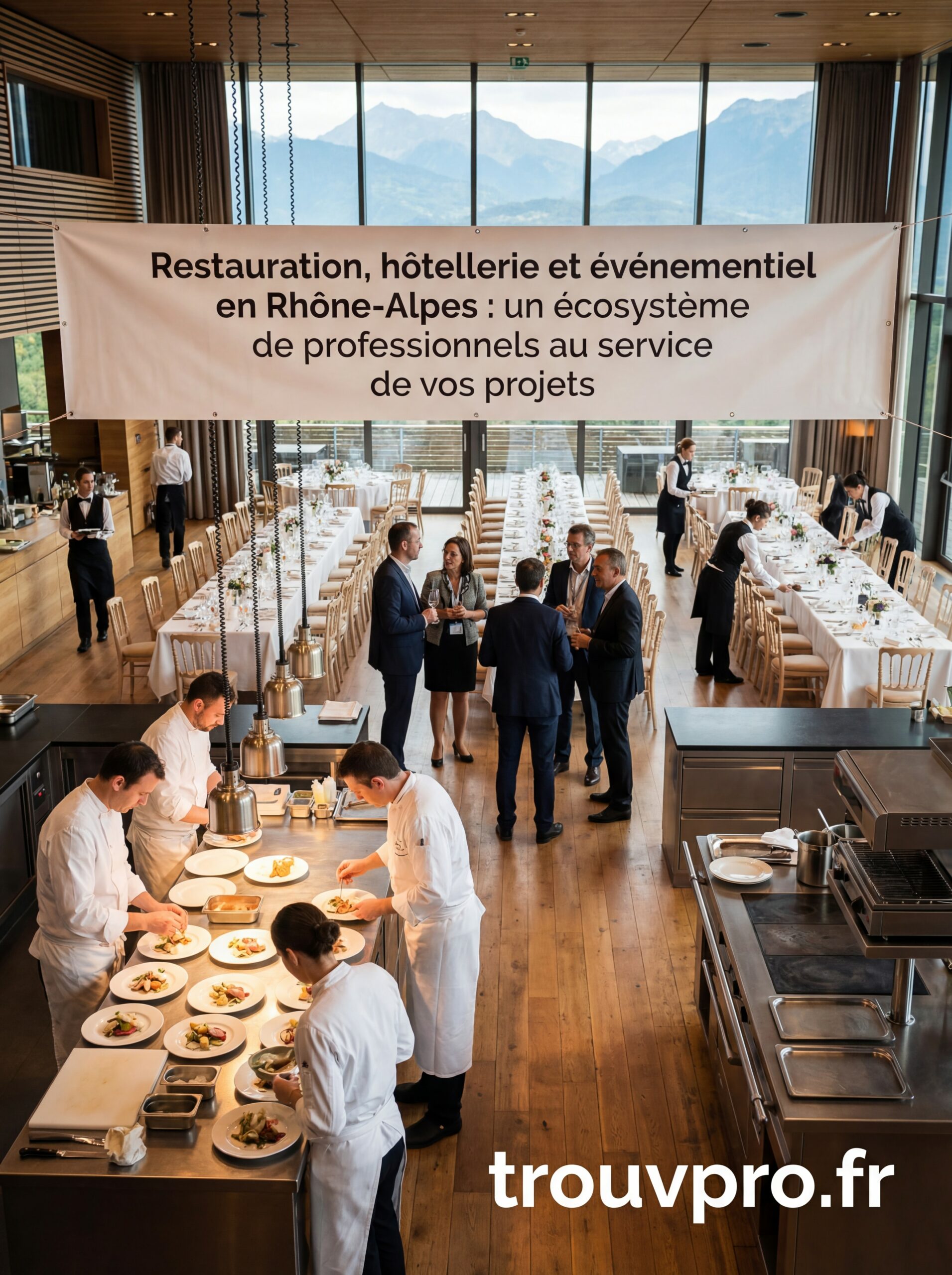 Restauration, hôtellerie et événementiel en Rhône-Alpes : un écosystème de professionnels au service de vos projets