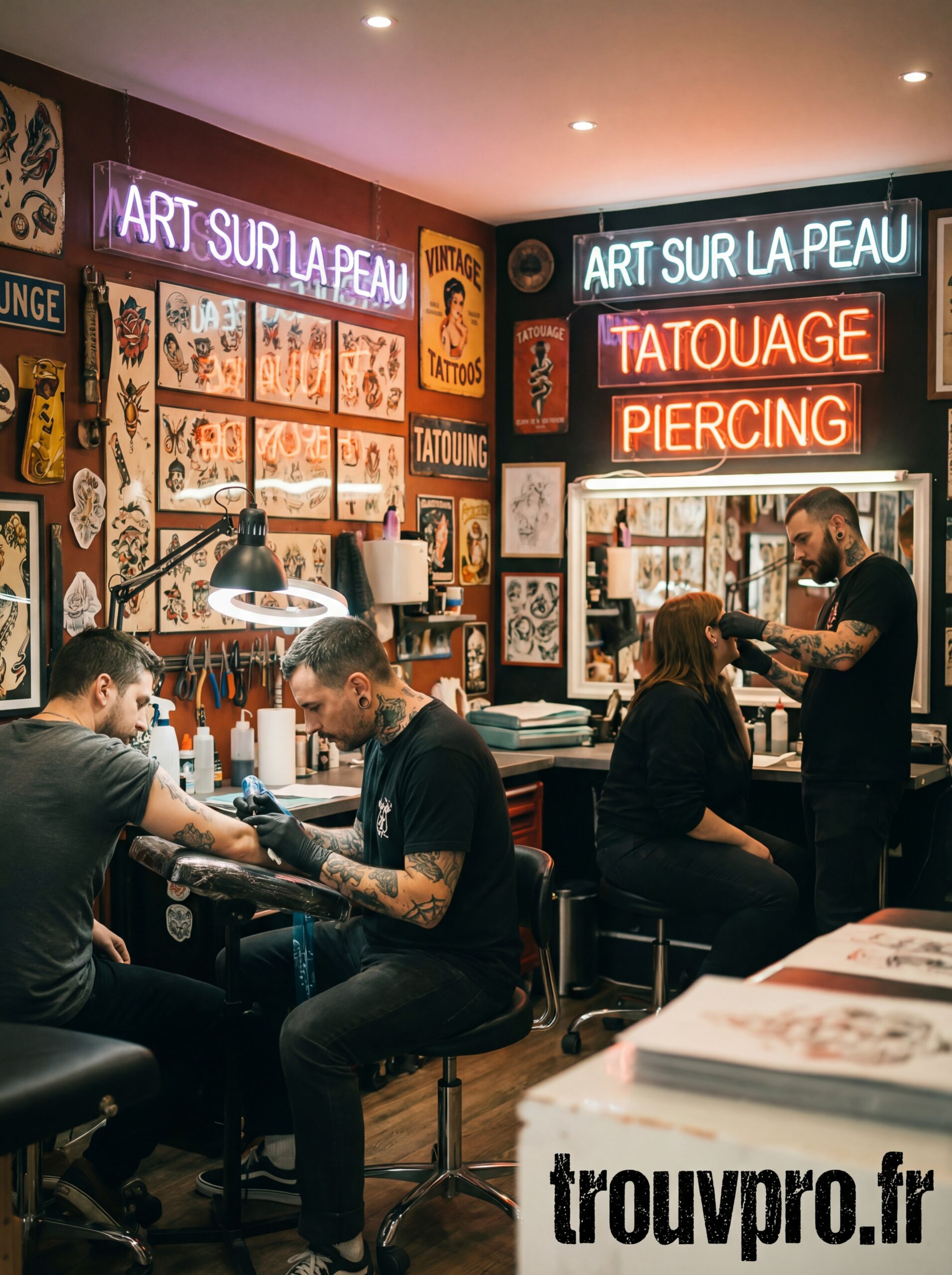 Salons de tatouage et piercing : l’art sur la peau