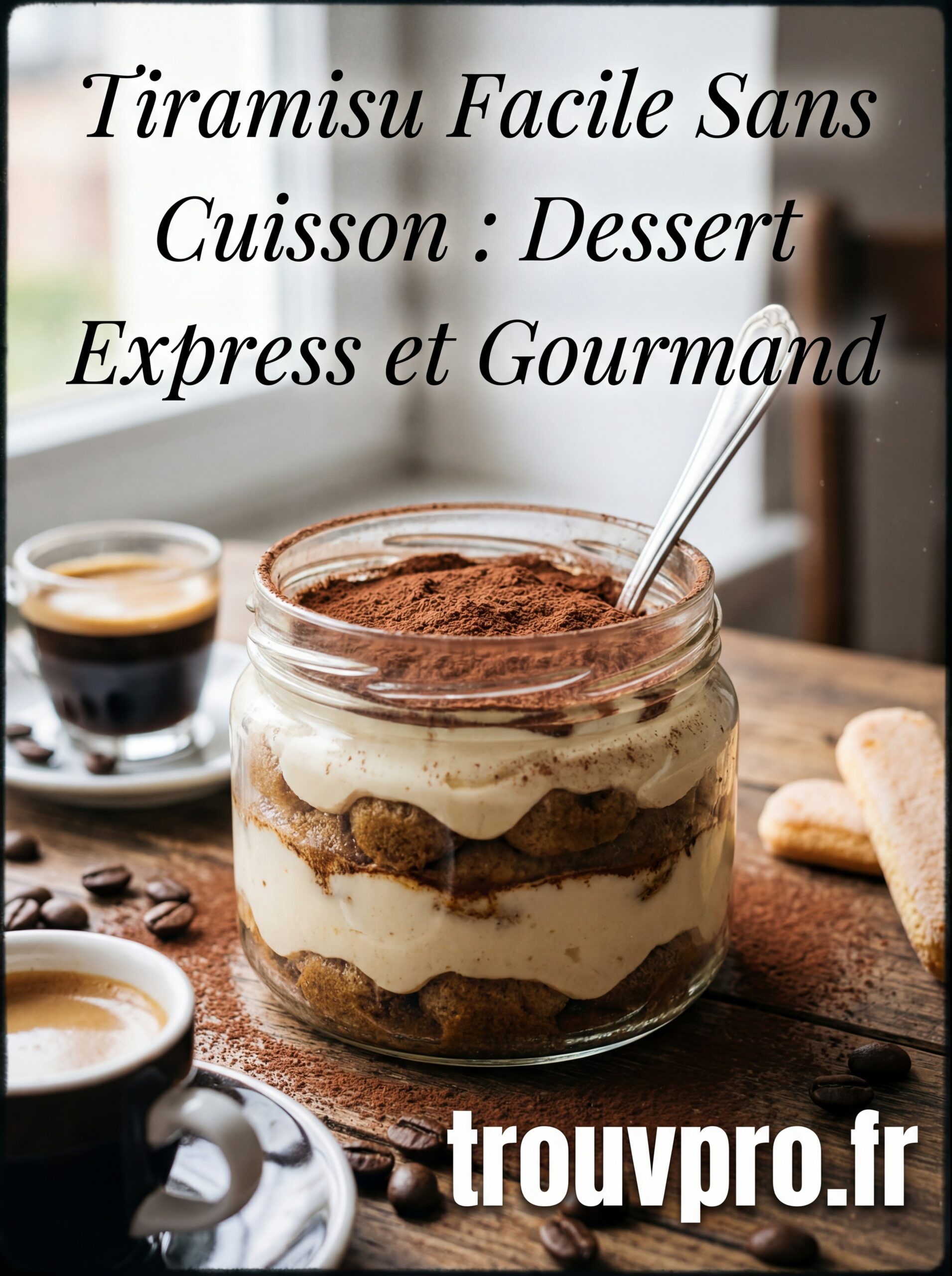 Tiramisu Facile Sans Cuisson : Dessert Express et Gourmand