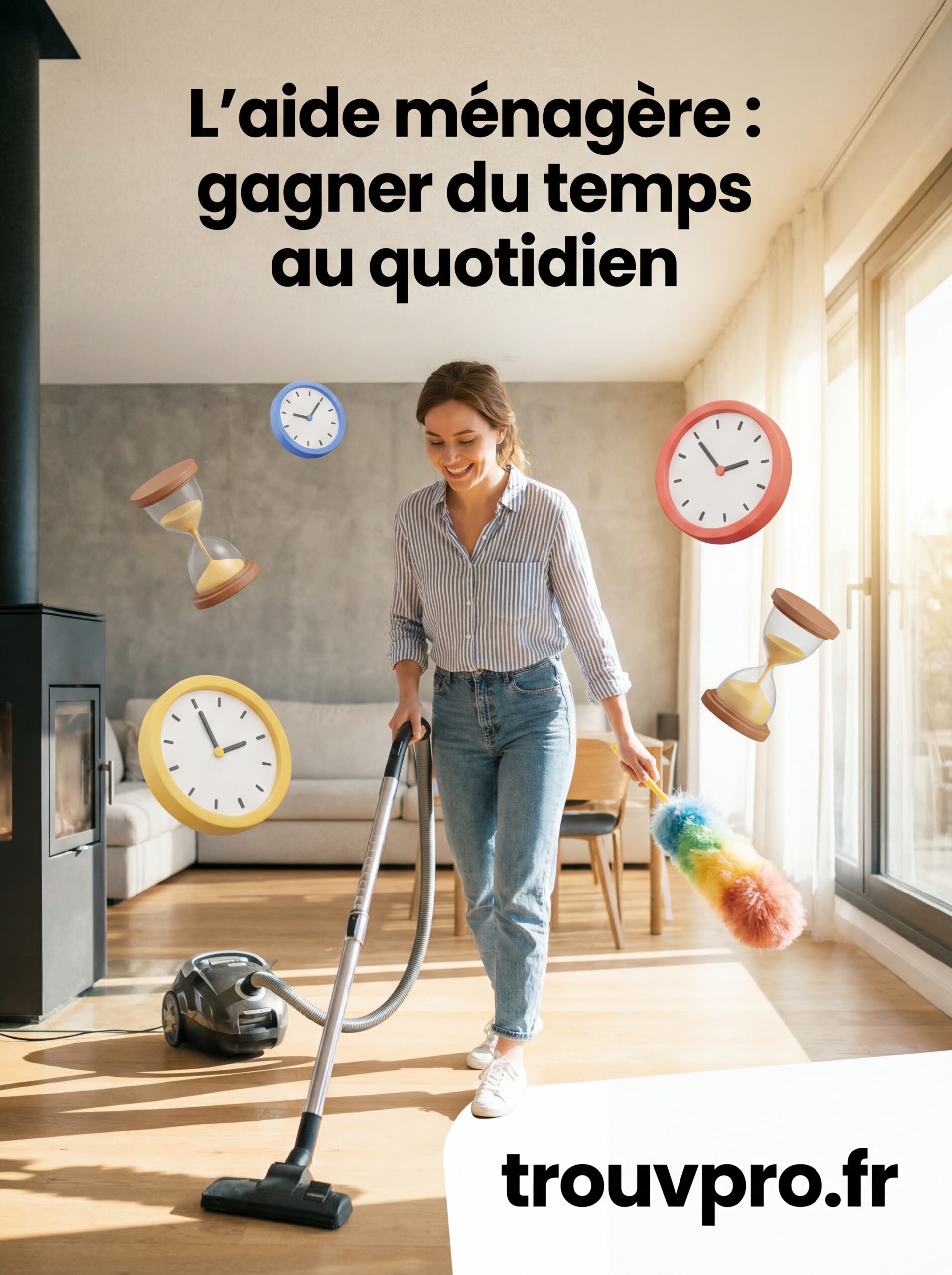 L’aide ménagère : gagner du temps au quotidien