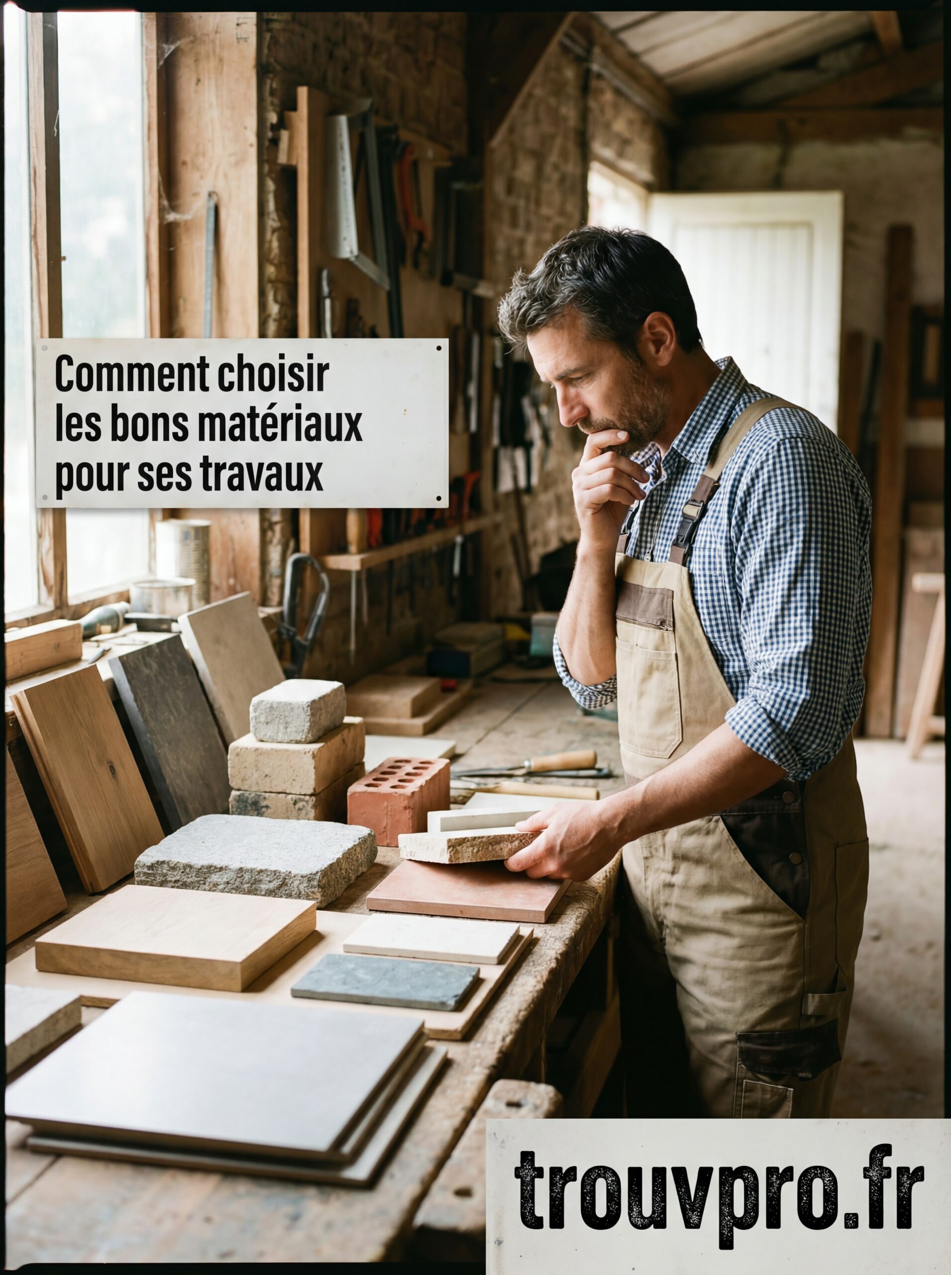 Comment choisir les bons matériaux pour ses travaux