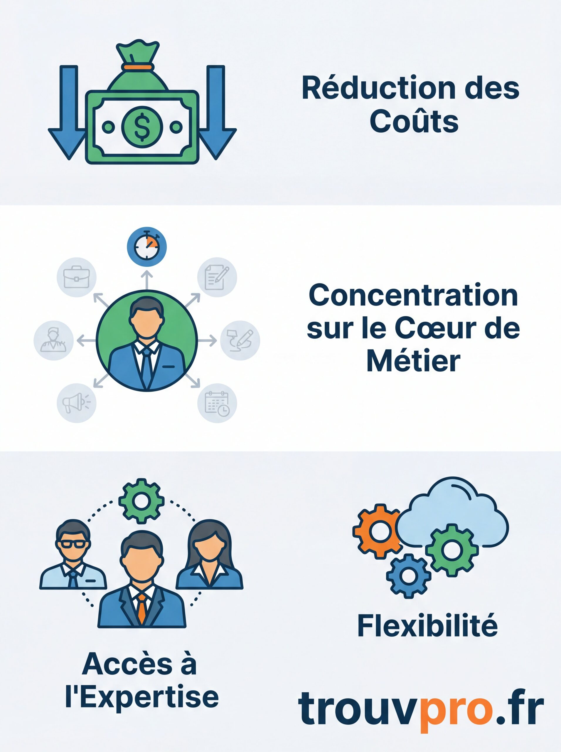Les avantages de l’externalisation pour les entreprises