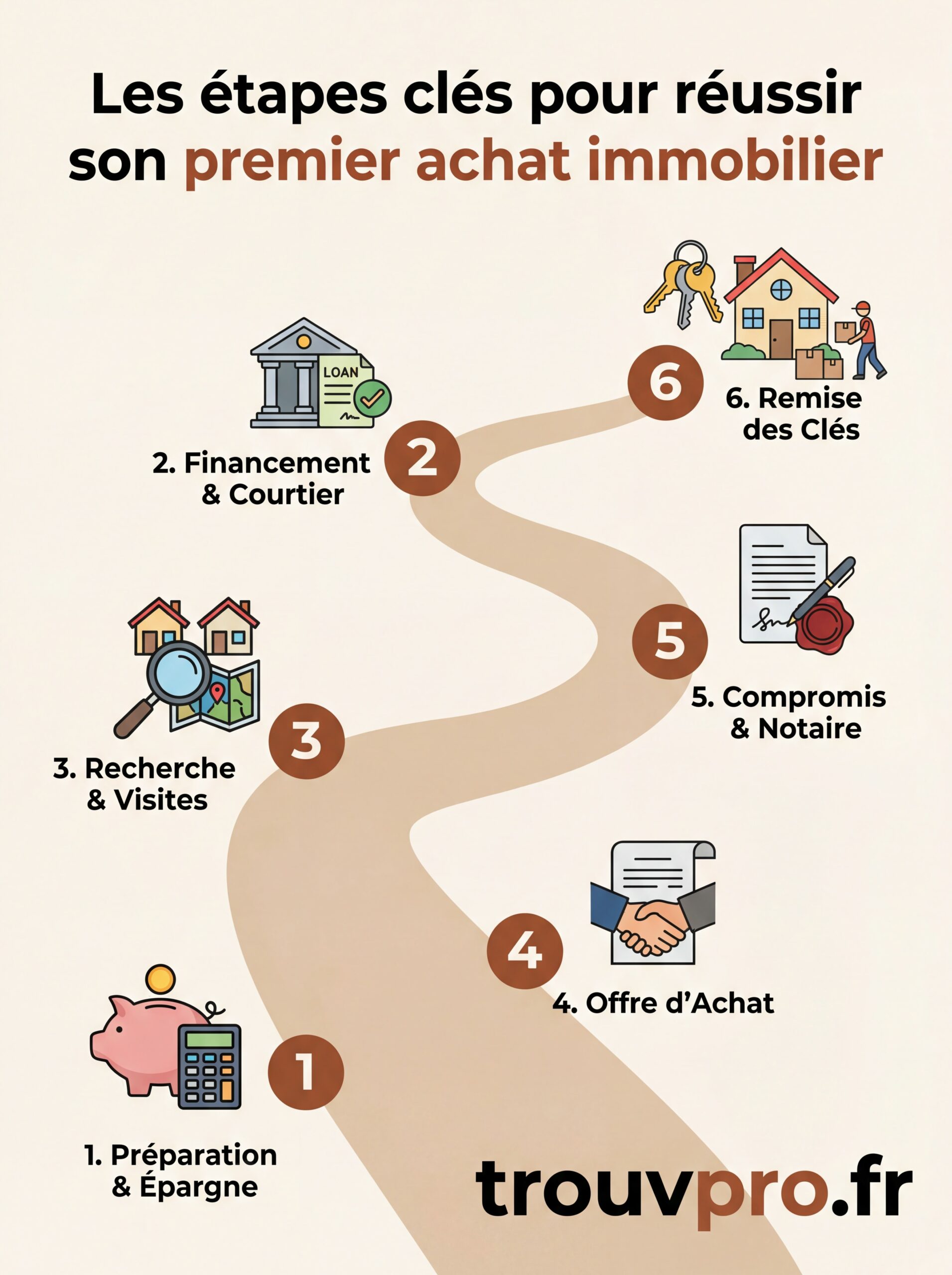 Les étapes clés pour réussir son premier achat immobilier