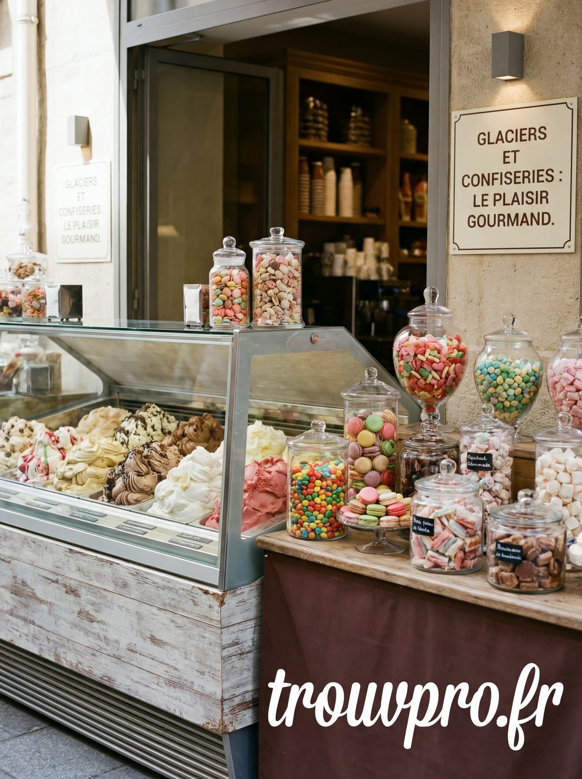 Glaciers et confiseries : le plaisir gourmand