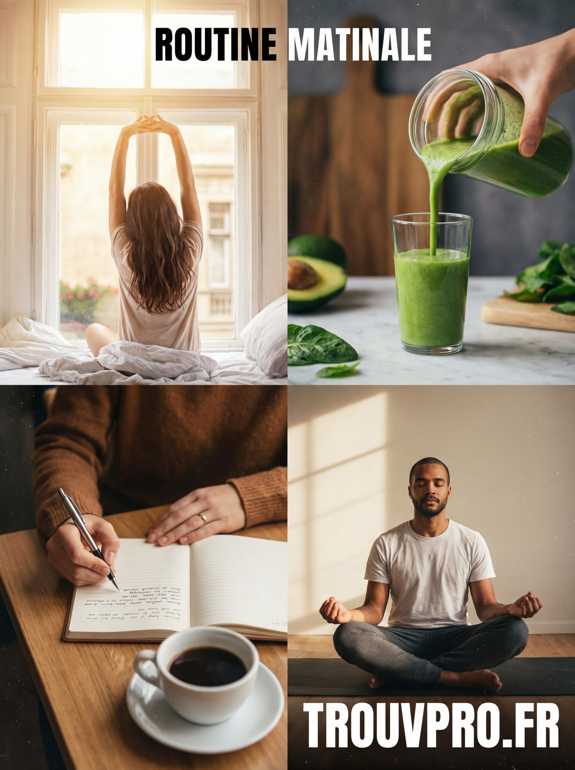 Routine matinale pour bien démarrer la journée