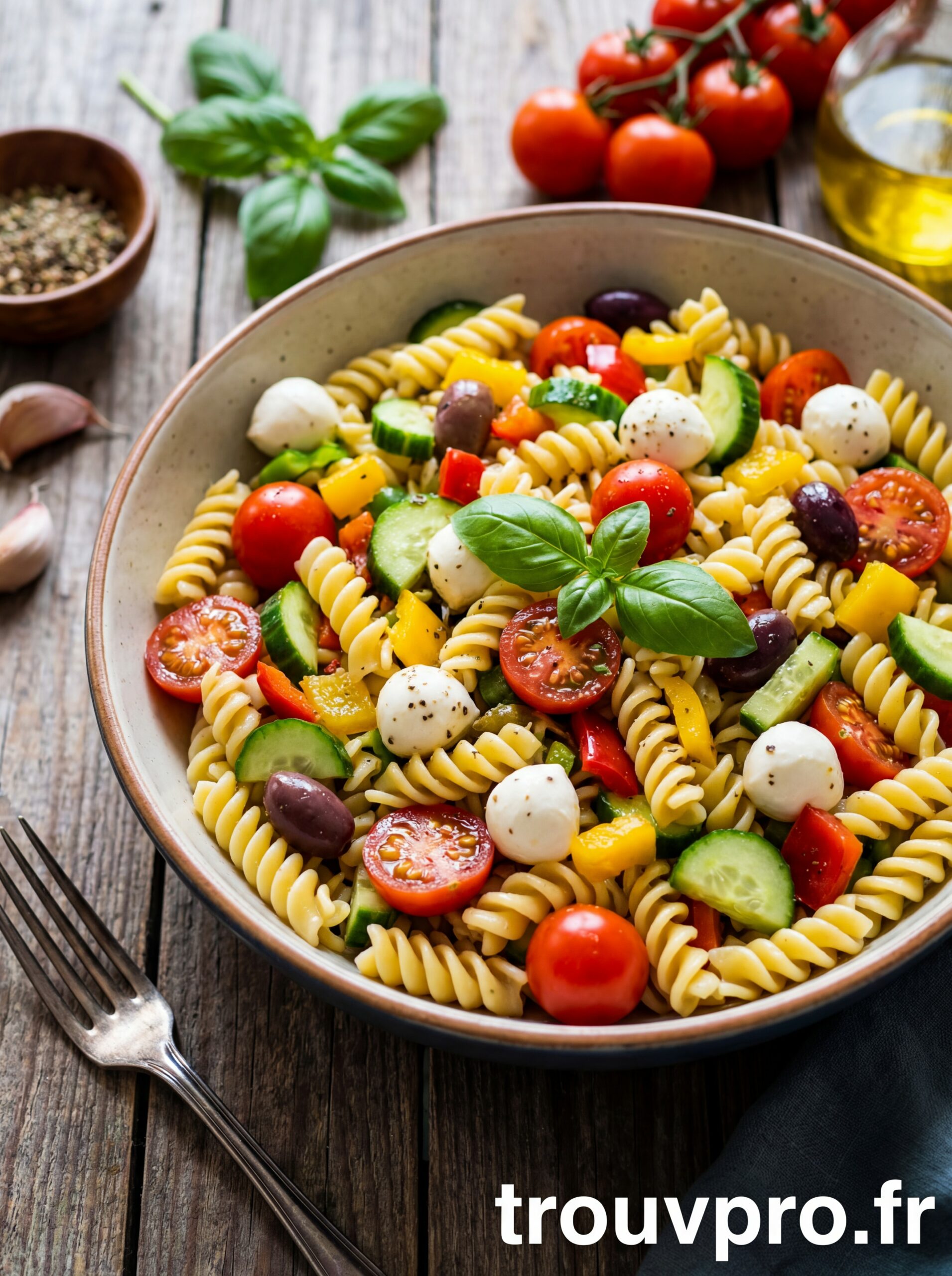 Salade de pâtes froide express