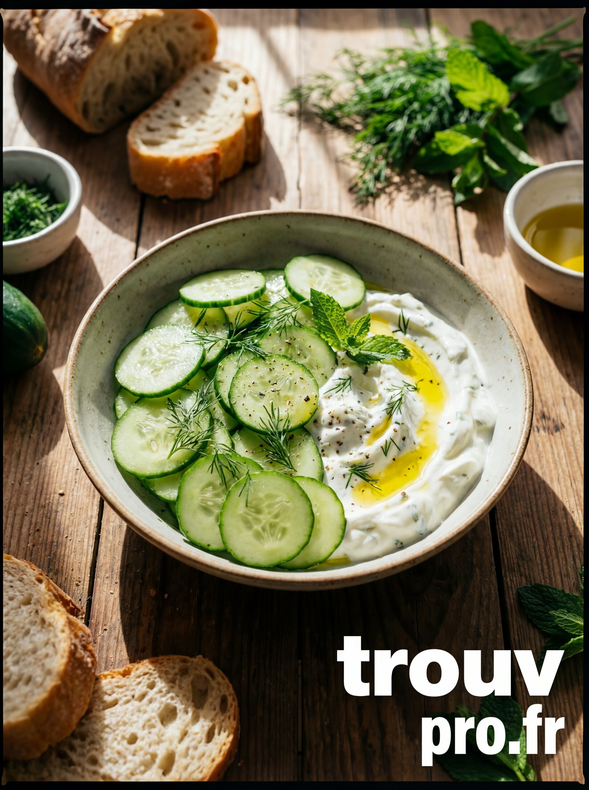 Salade de concombre au yaourt