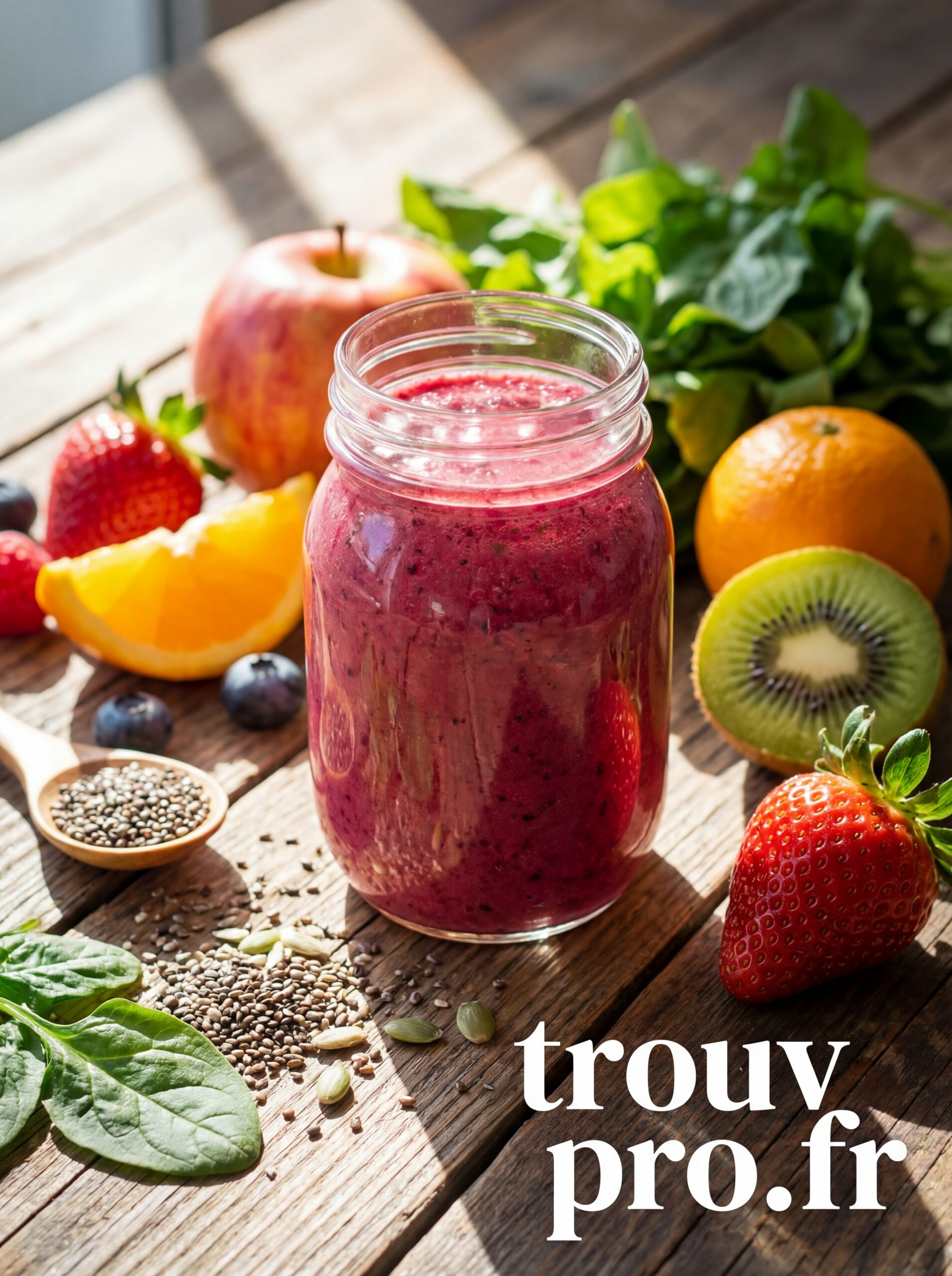 Smoothie maison : énergie en quelques minutes