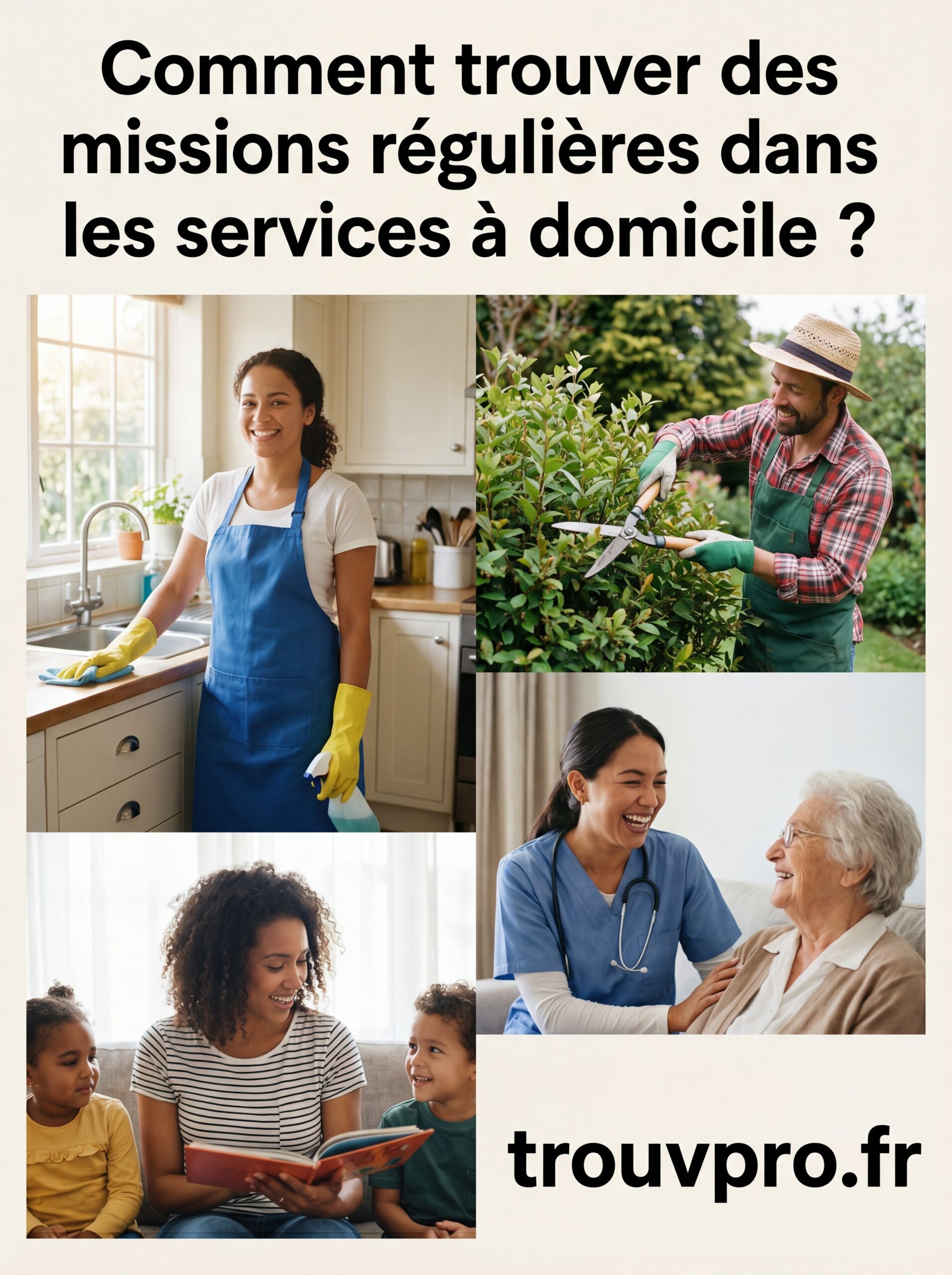 Comment trouver des missions régulières dans les services à domicile ?