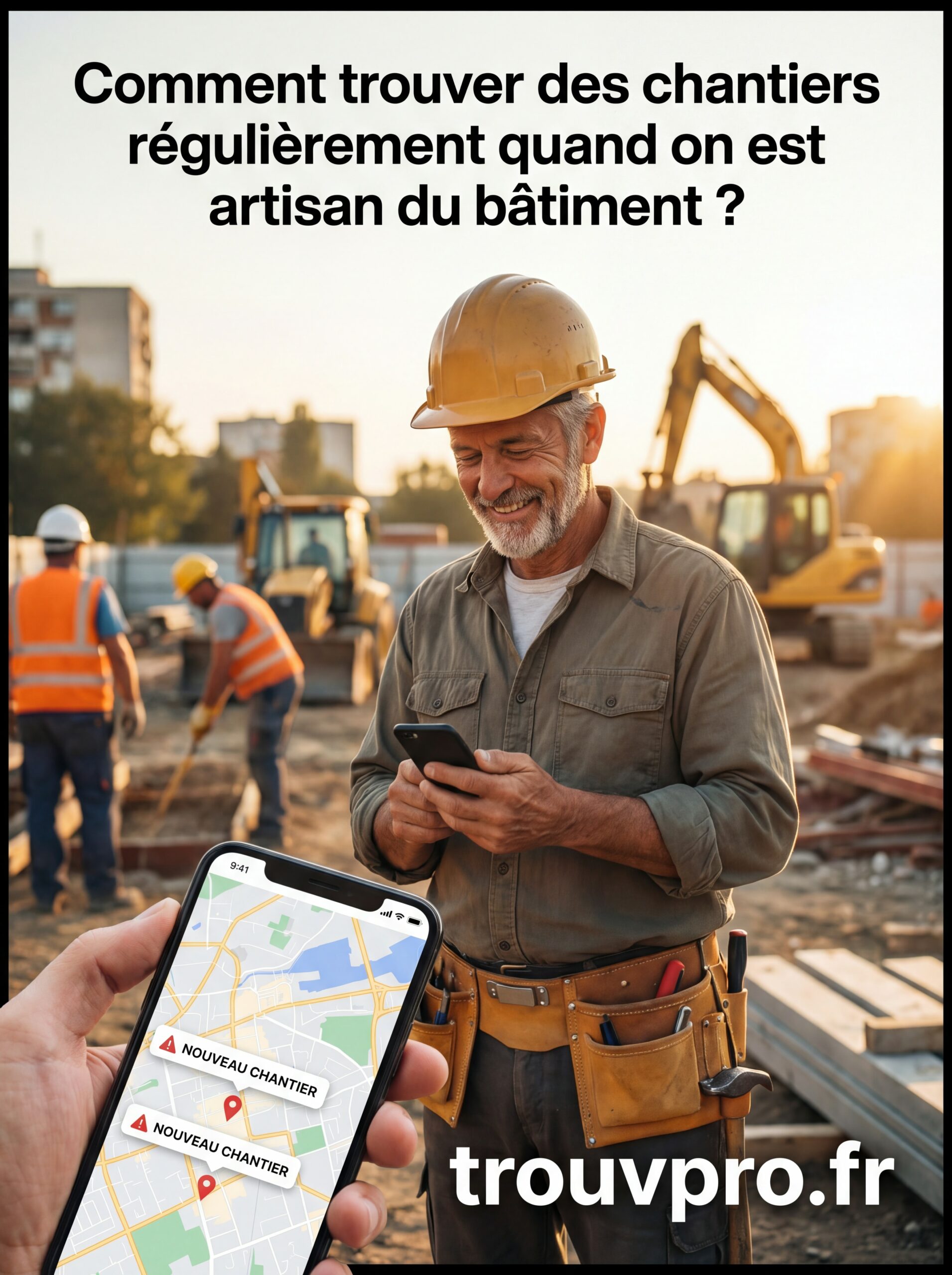 Comment trouver des chantiers régulièrement quand on est artisan du bâtiment ?