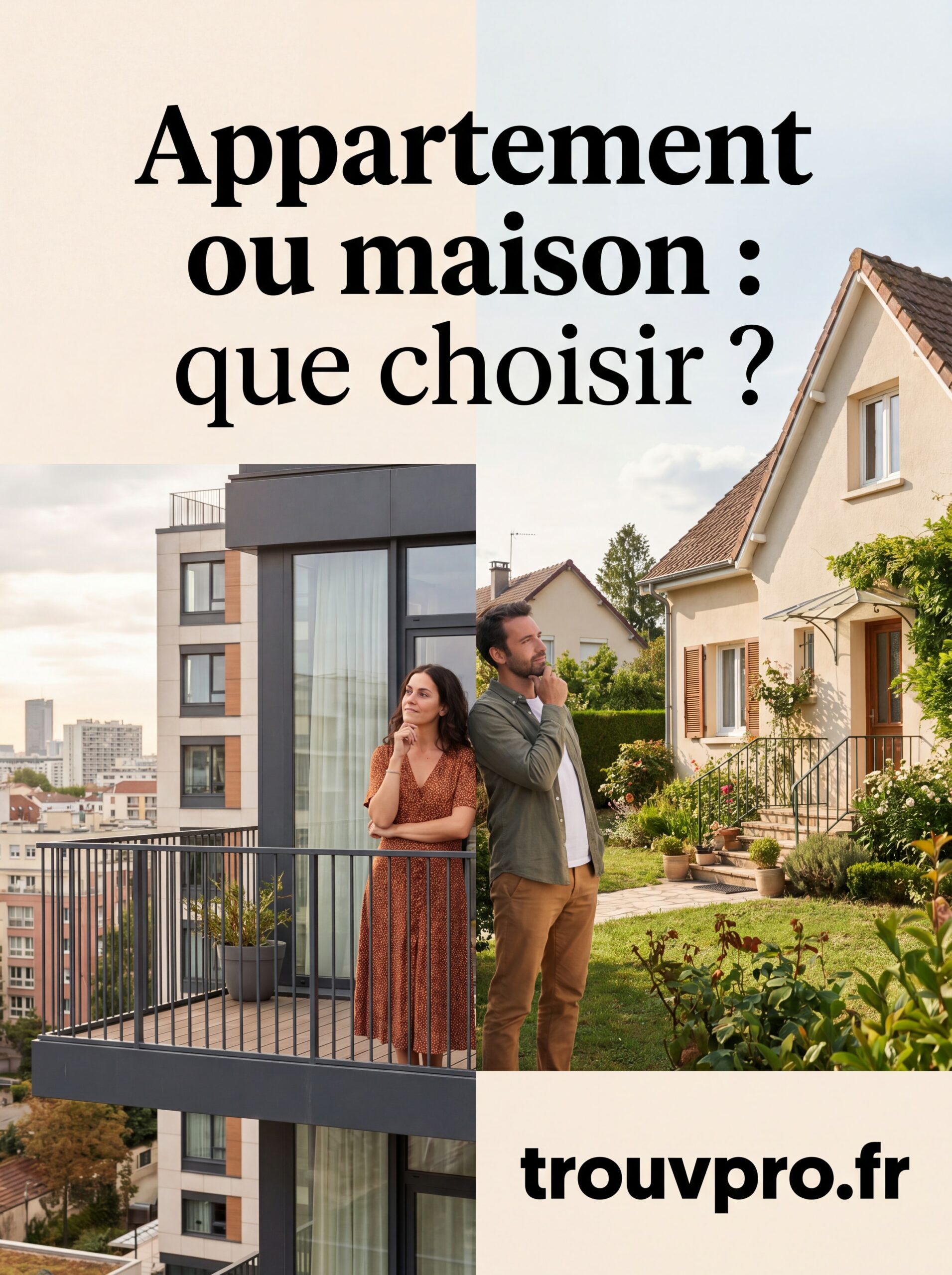 Appartement ou maison : que choisir ?