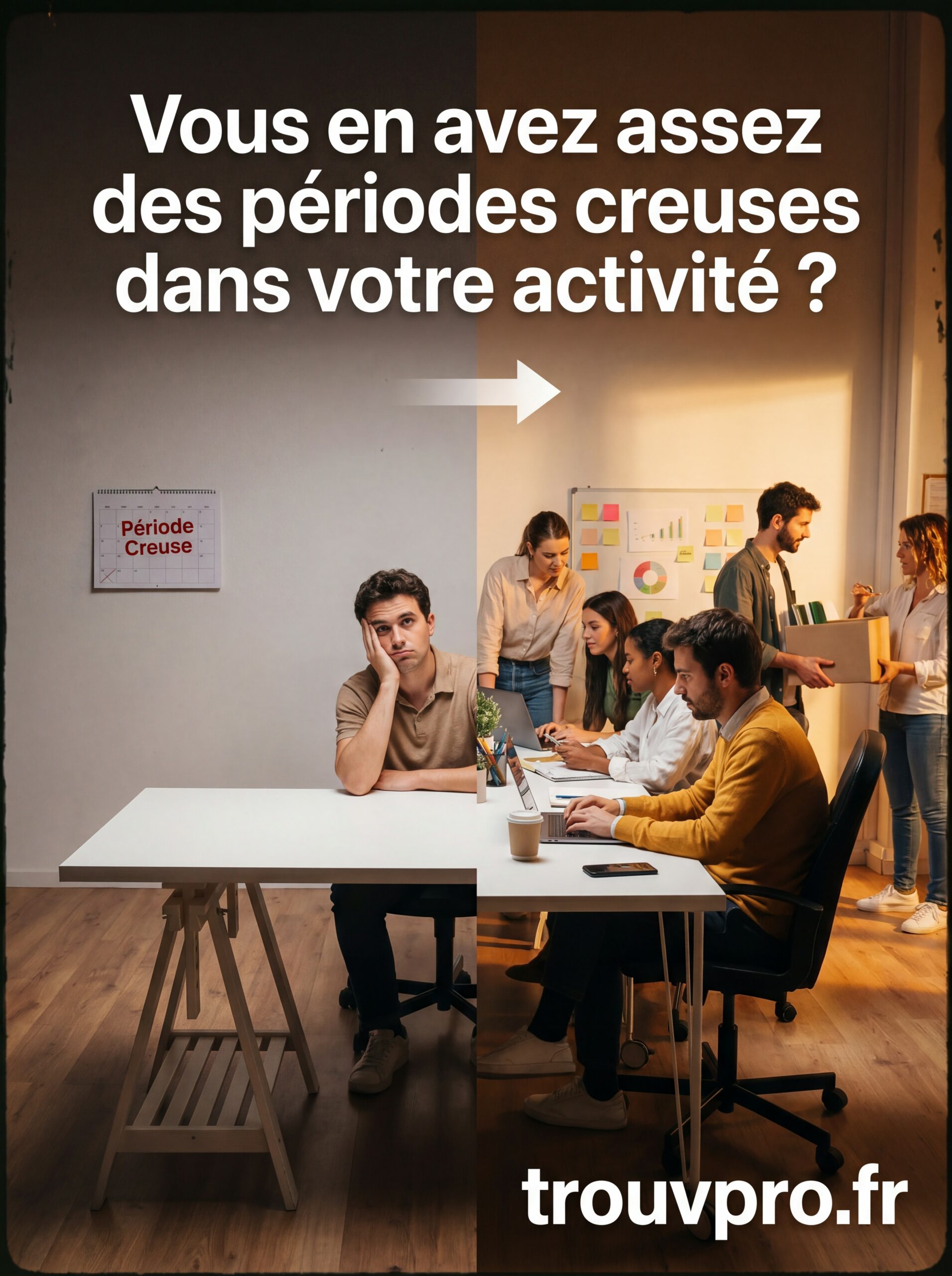 Vous en avez assez des périodes creuses dans votre activité ?