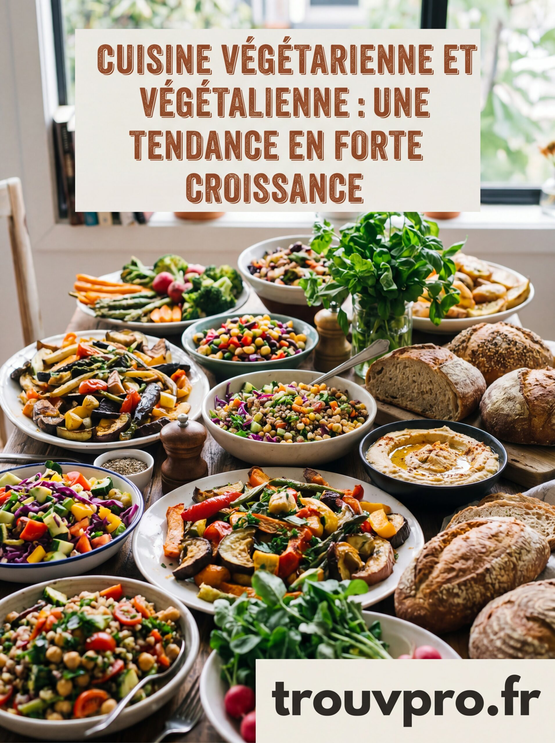 Cuisine végétarienne et végétalienne : une tendance en forte croissance