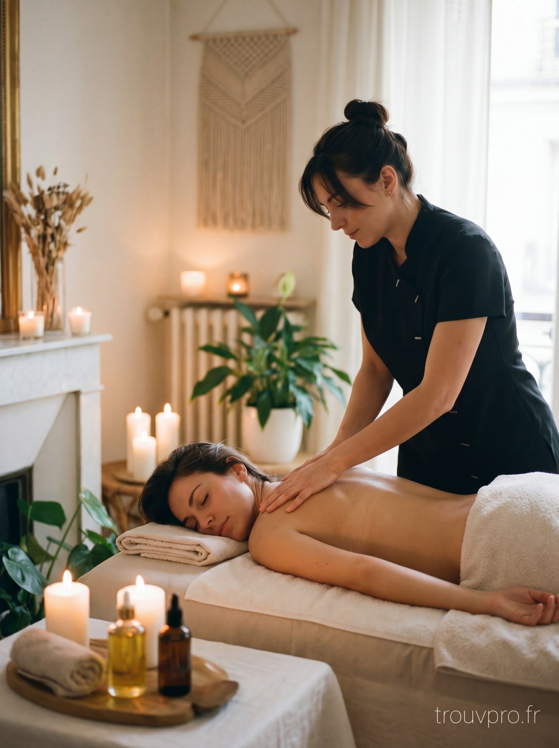 Massage relaxant à domicile