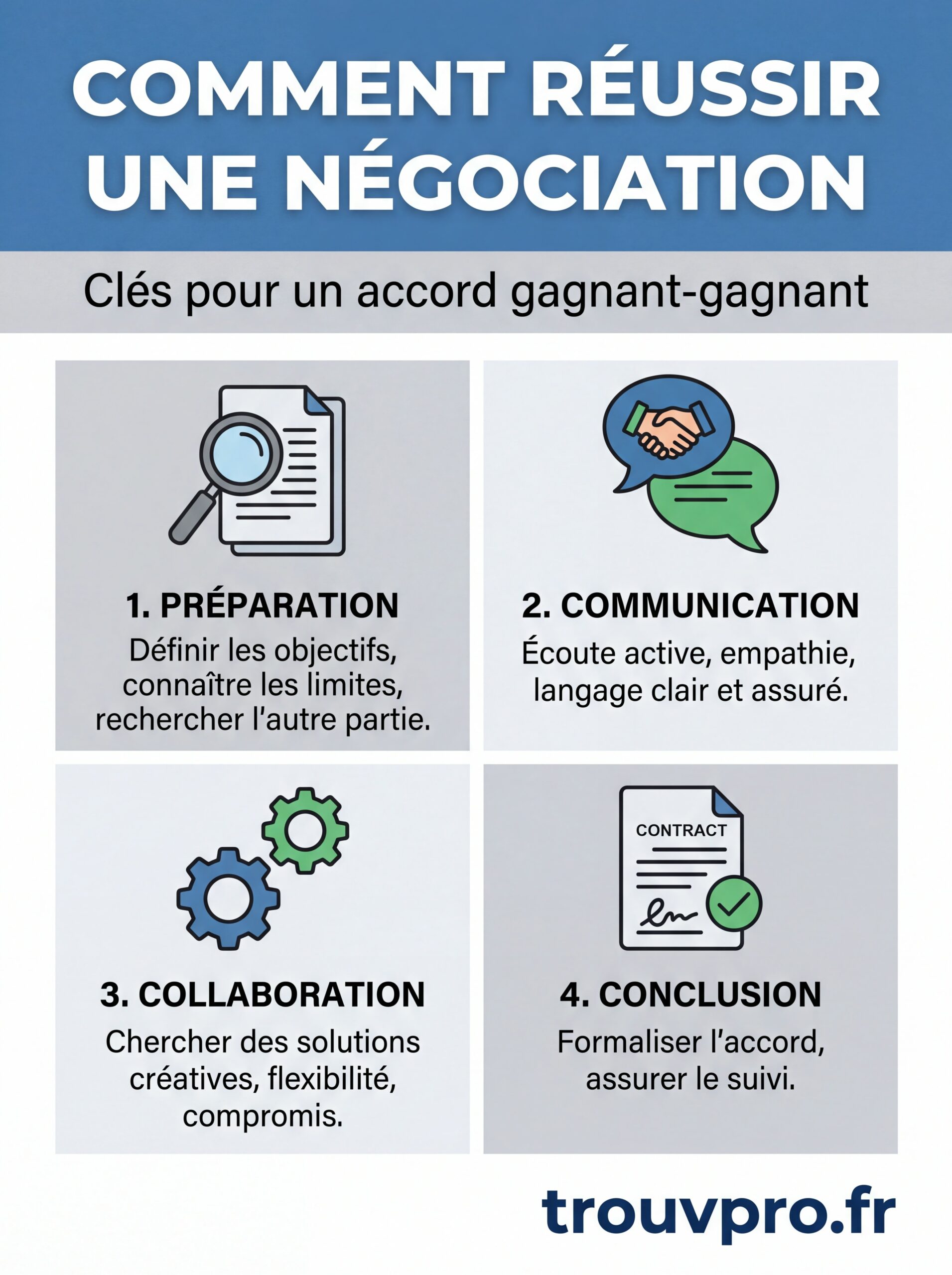 Comment réussir une négociation