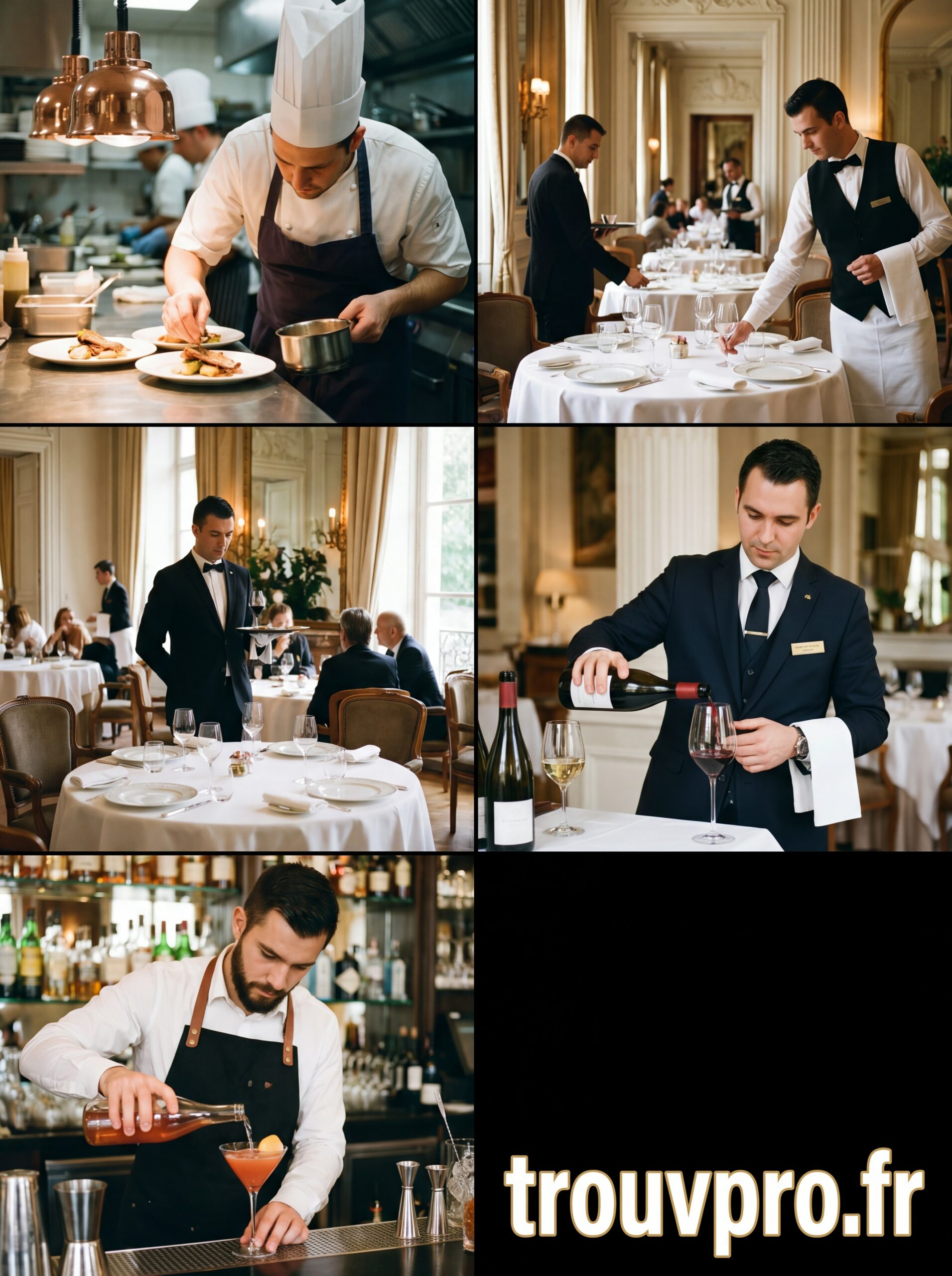 Les métiers de la restauration