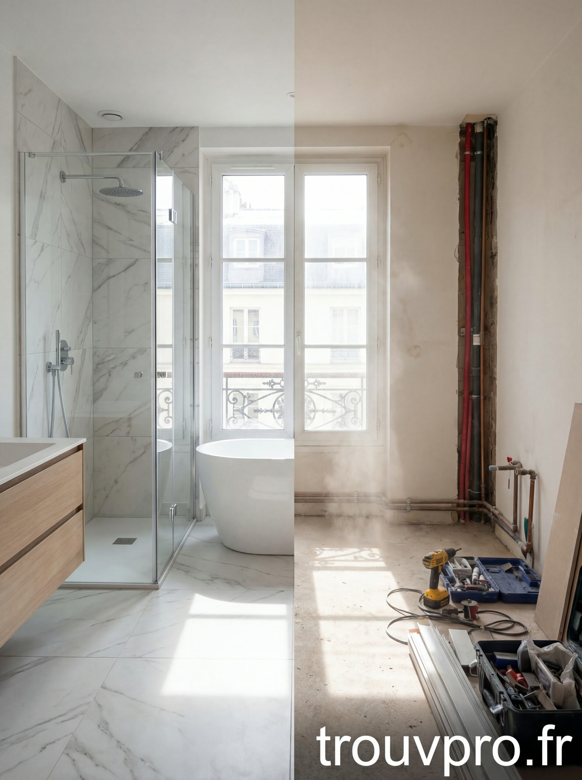 Rénover une salle de bain moderne